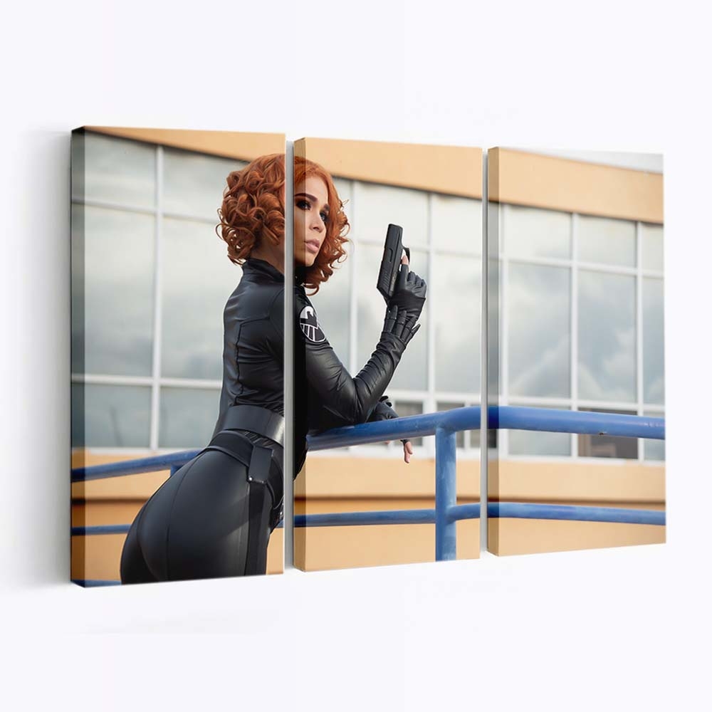 Black Widow Cosplay Leinwandbild Marvel Wandbild 3