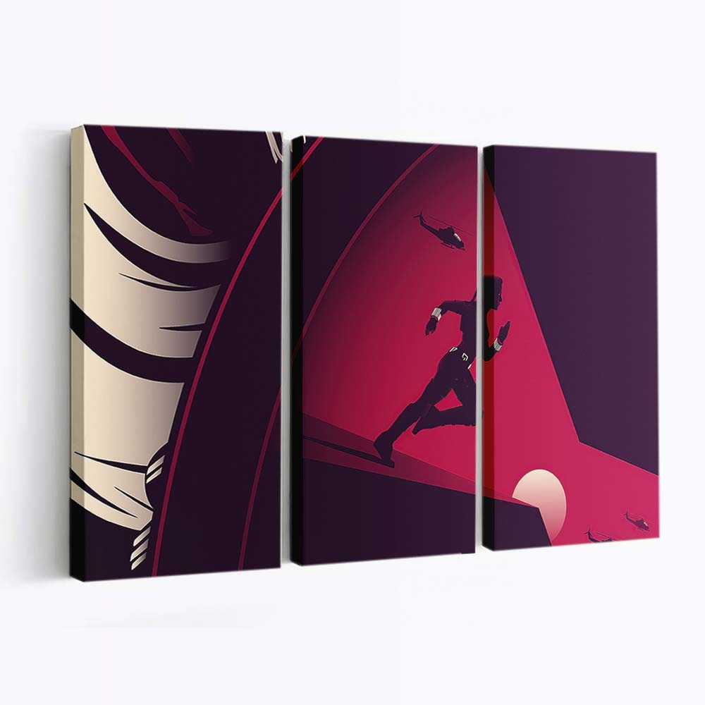 Black Widow Minimal Movie Leinwandbild Marvel Wandbild