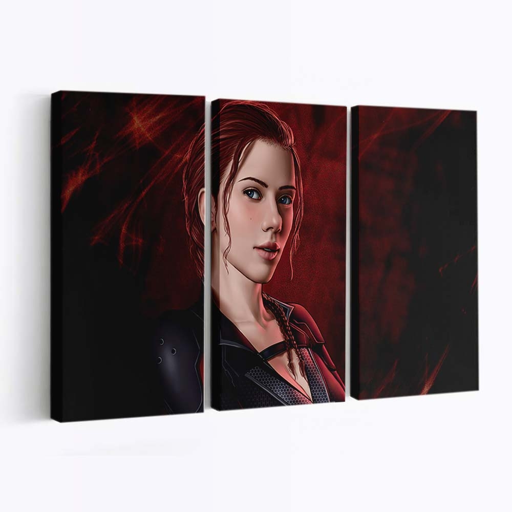 Natasha Romanoff Black Widow Fanart Leinwandbild Marvel Wandbild