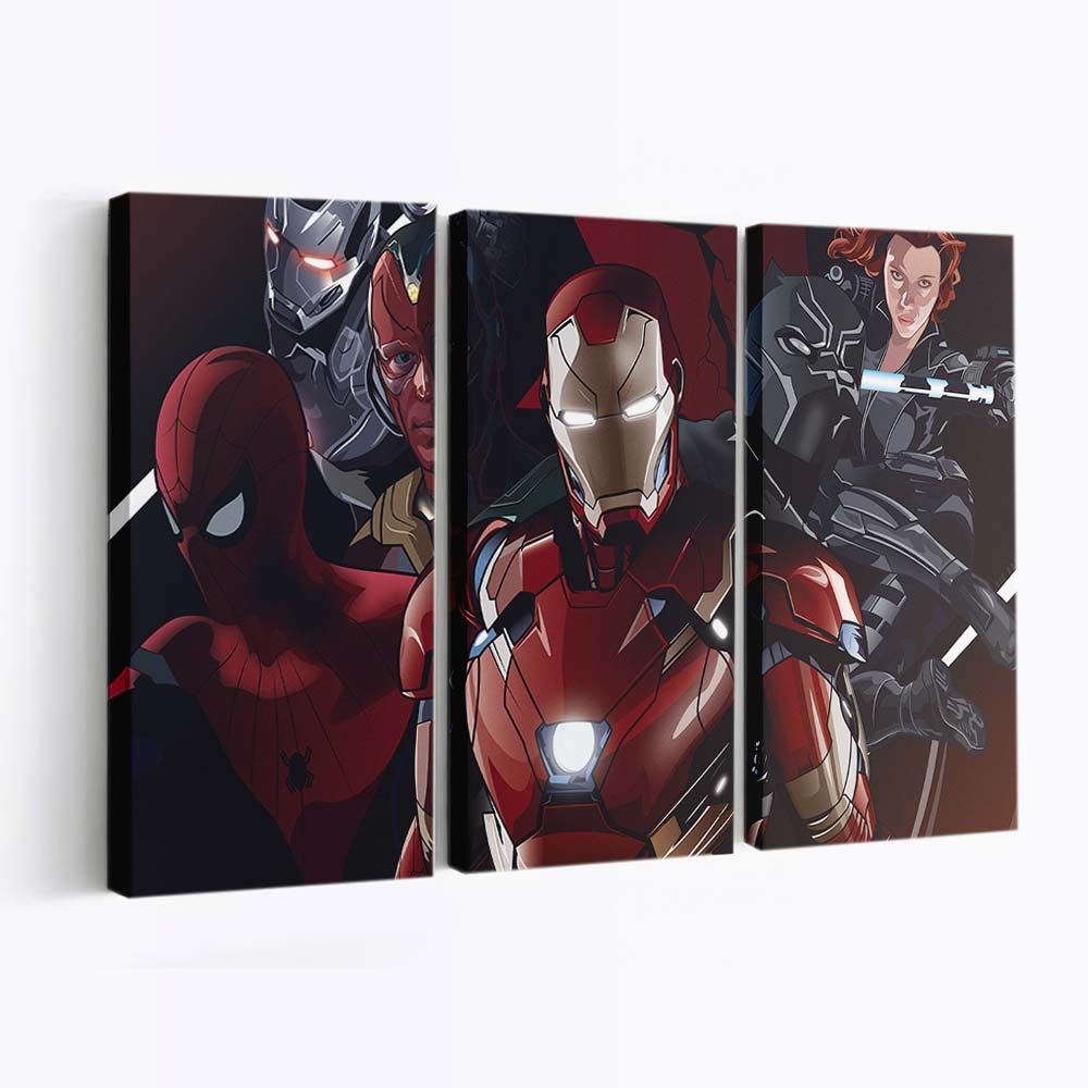 Team Iron Man Leinwandbild Marvel Wandbild