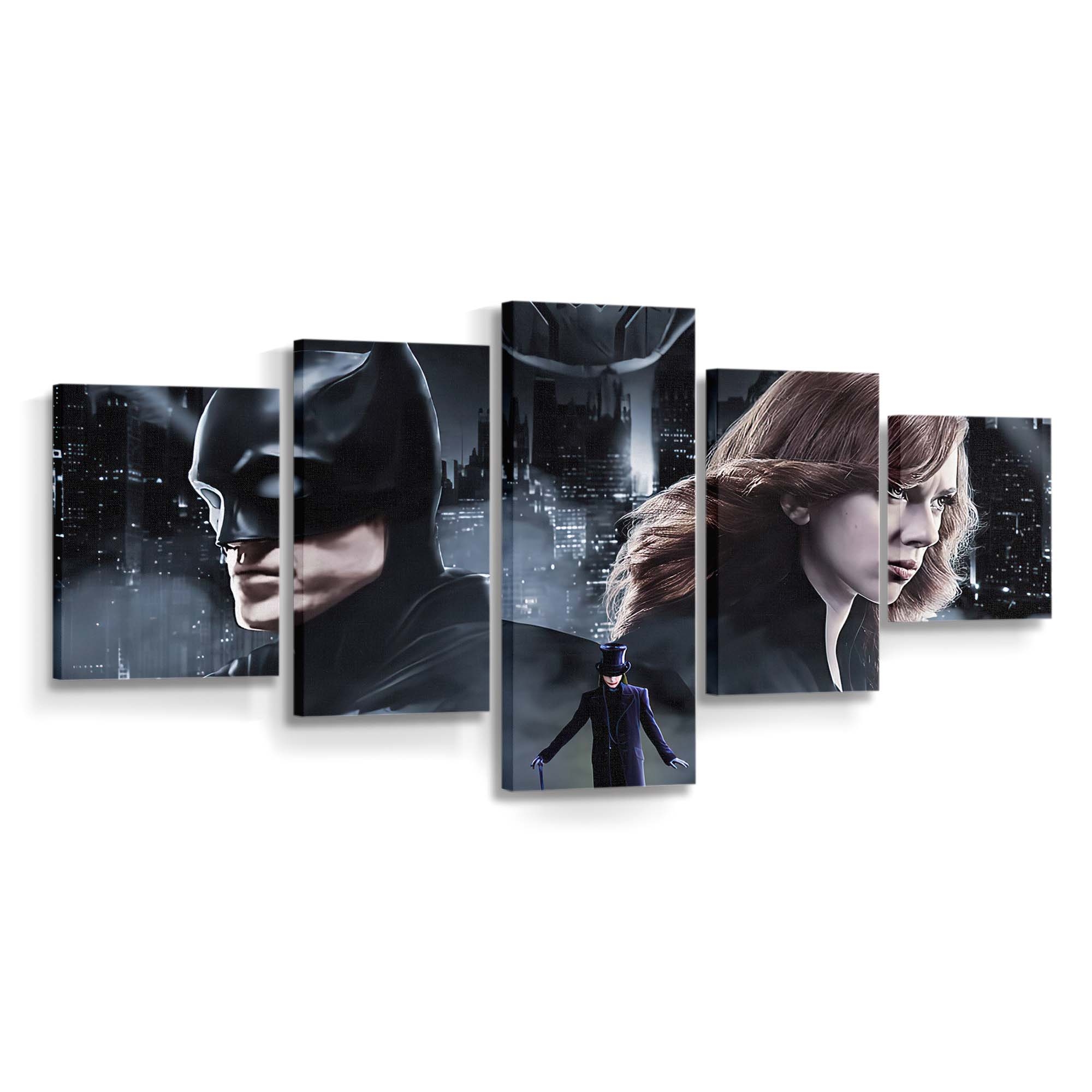 Batman Black Widow And Joker Leinwandbild Marvel Wandbild 