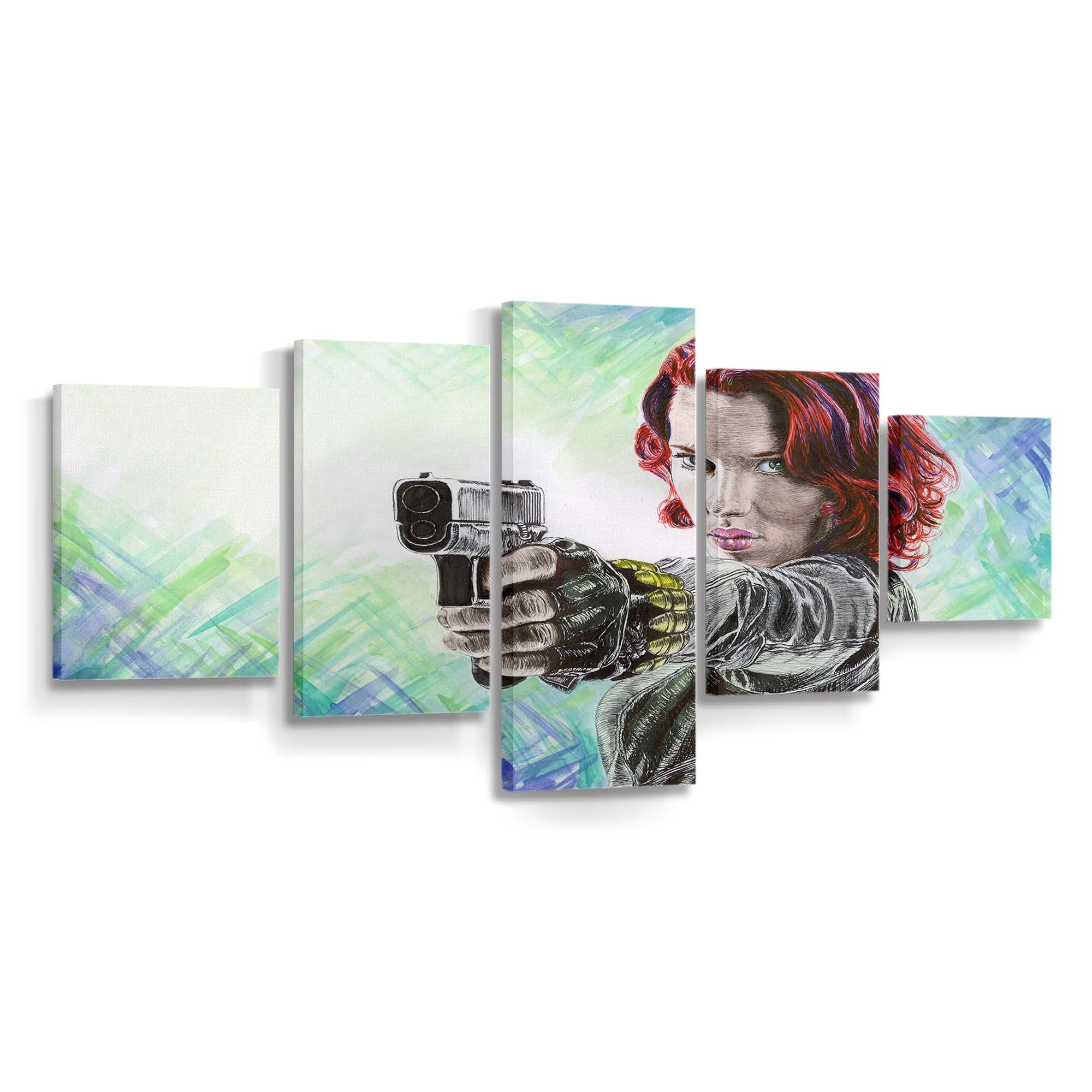 Black Widow Artwork Leinwandbild Marvel Wandbild 3