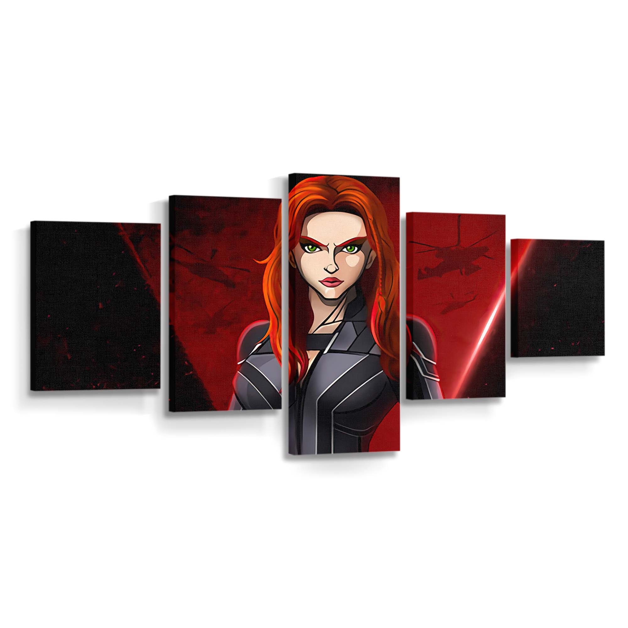Black Widow Comic Leinwandbild Marvel Wandbild 