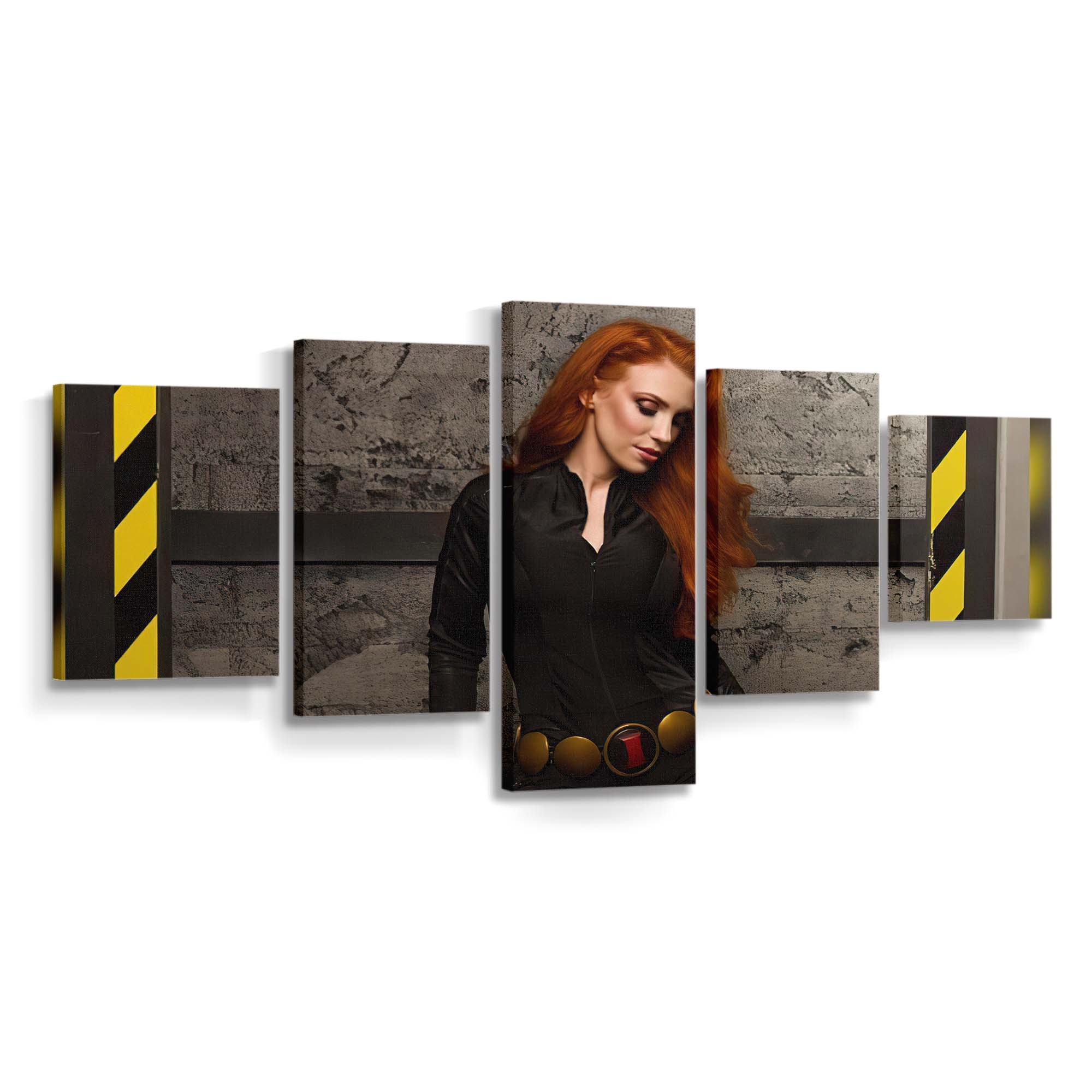 Black Widow Cosplay Girl Leinwandbild Marvel Wandbild 