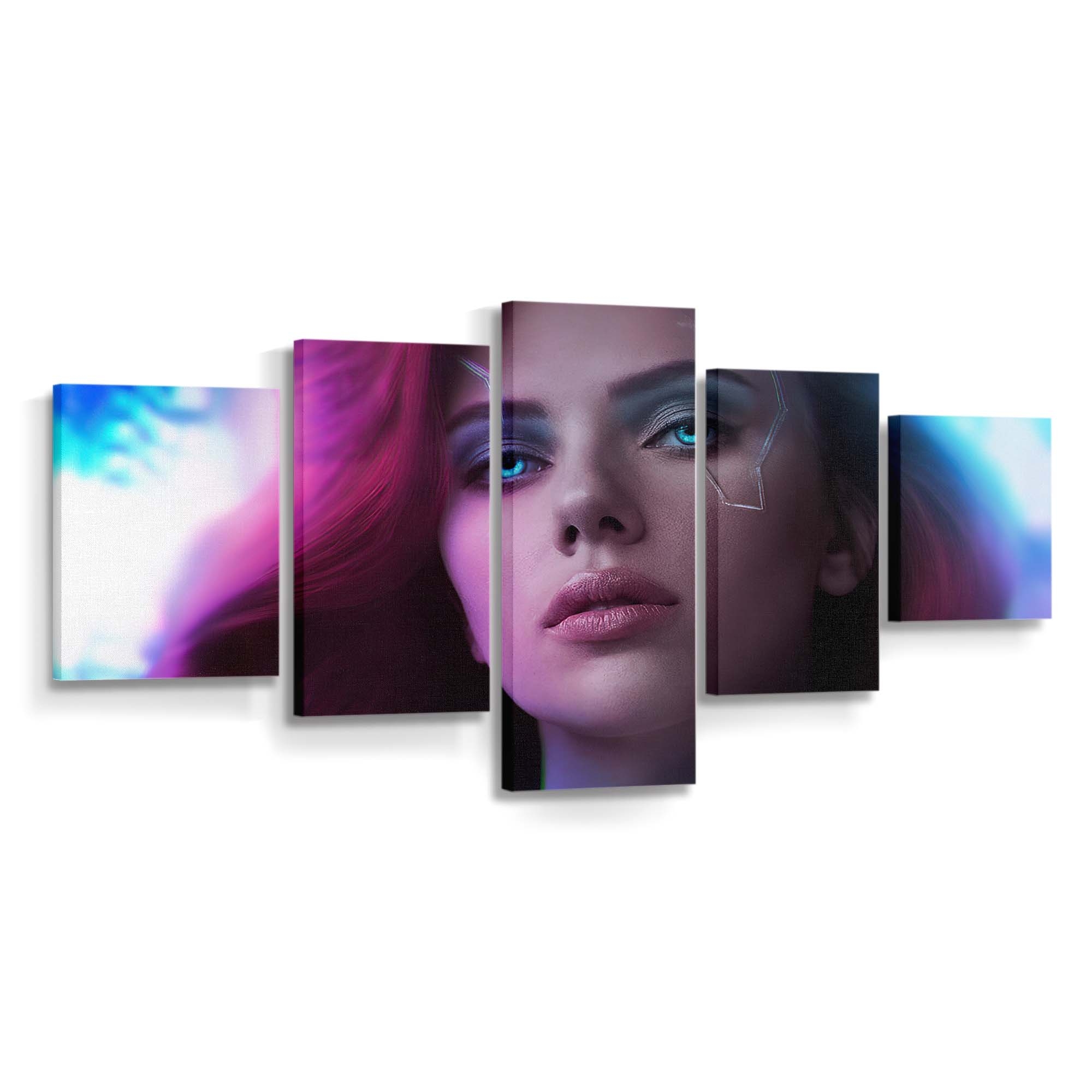 Black Widow Cyberpunk 2077 Leinwandbild Marvel Wandbild 