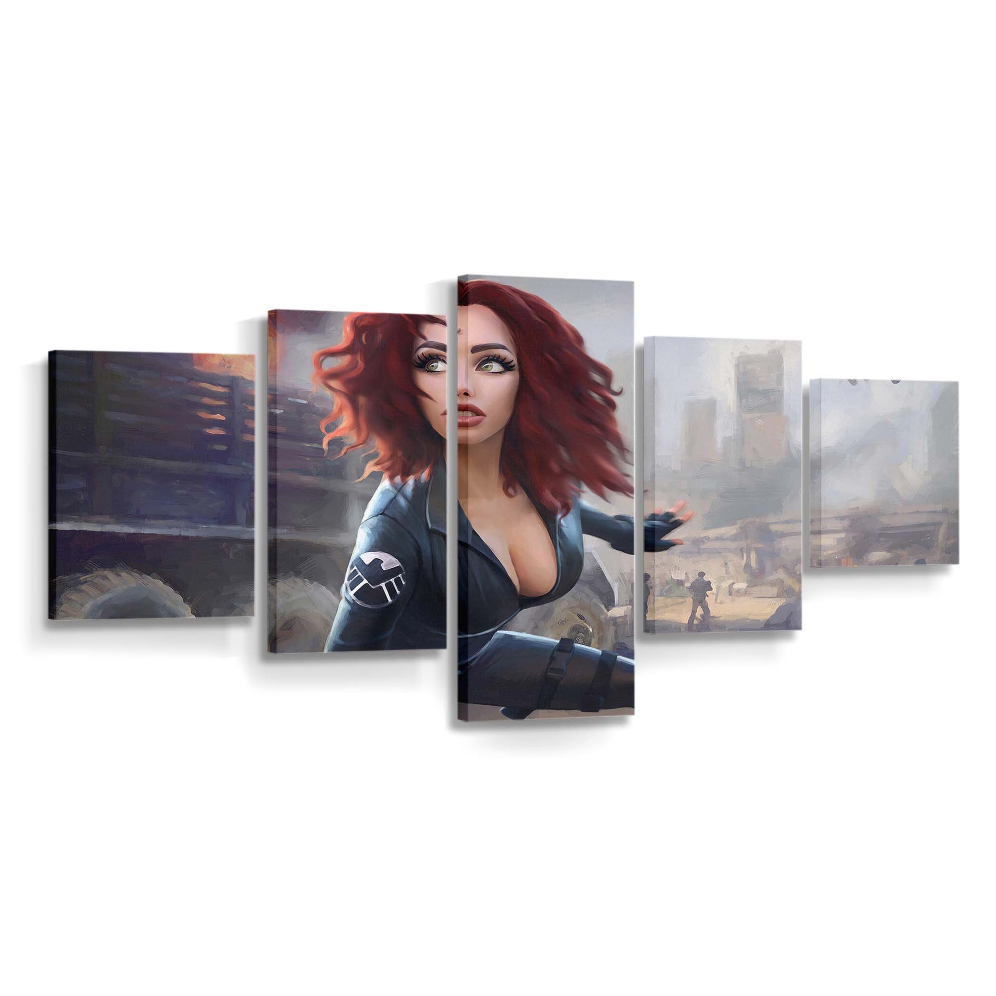 Black Widow Digital Artwork Leinwandbild Marvel Wandbild 2