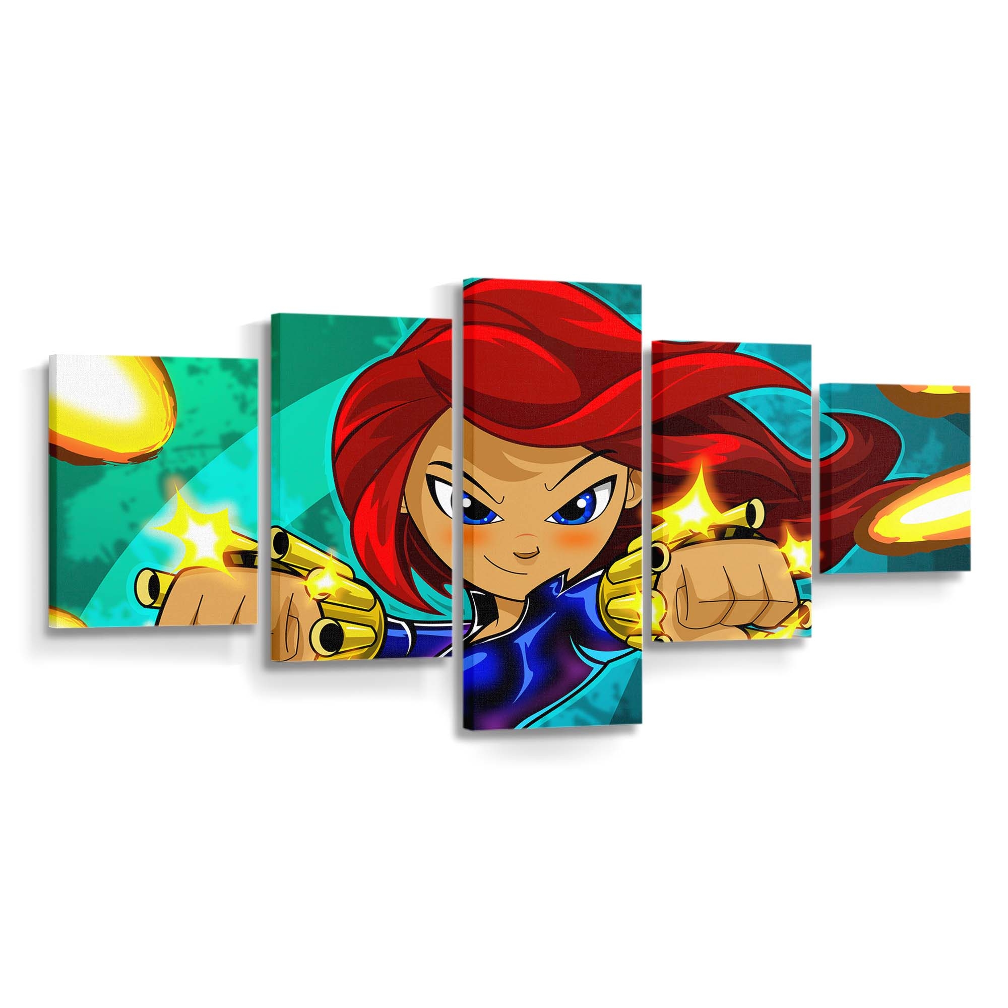 Black Widow Diigtal Art Leinwandbild Marvel Wandbild 