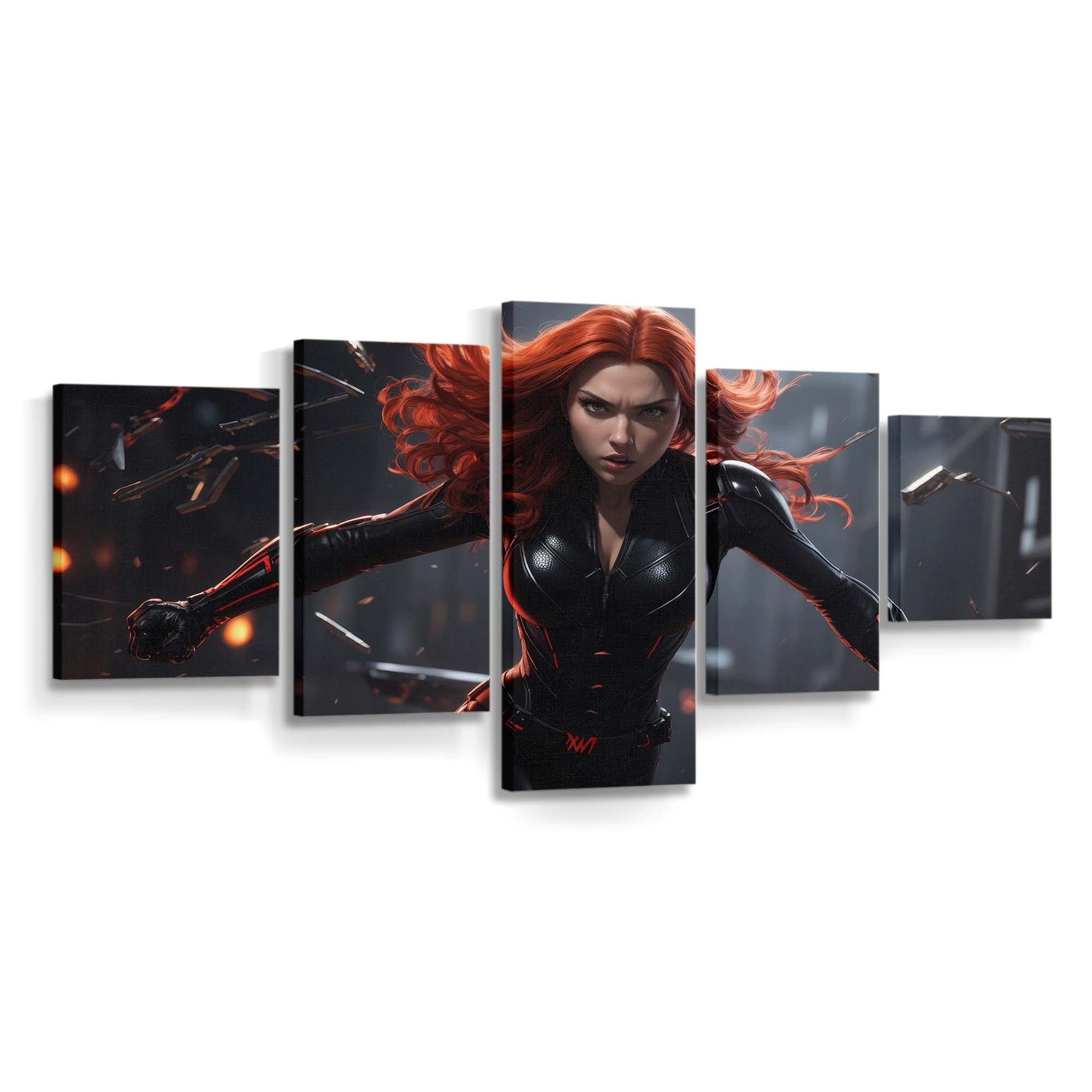 Black Widow Fierce Whispers Leinwandbild Marvel Wandbild 