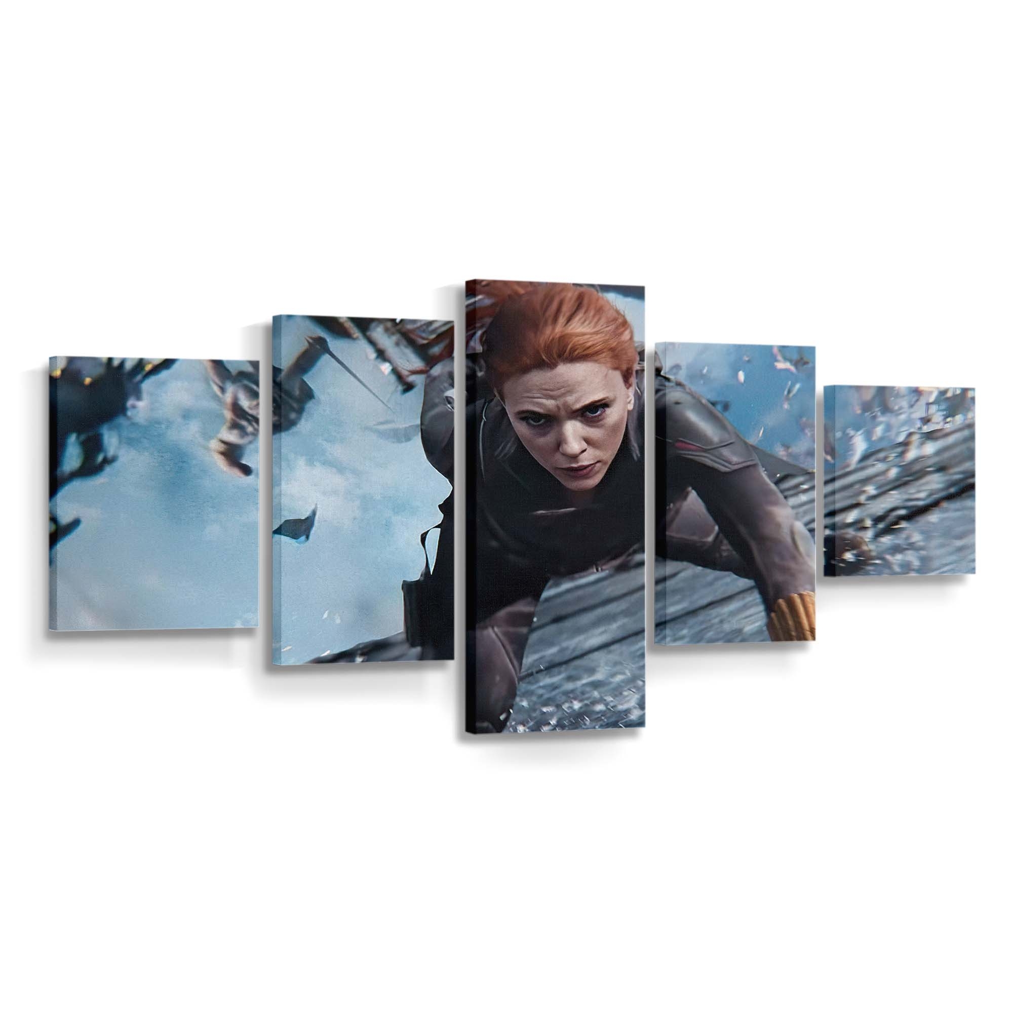 Black Widow Fight Scene Leinwandbild Marvel Wandbild 
