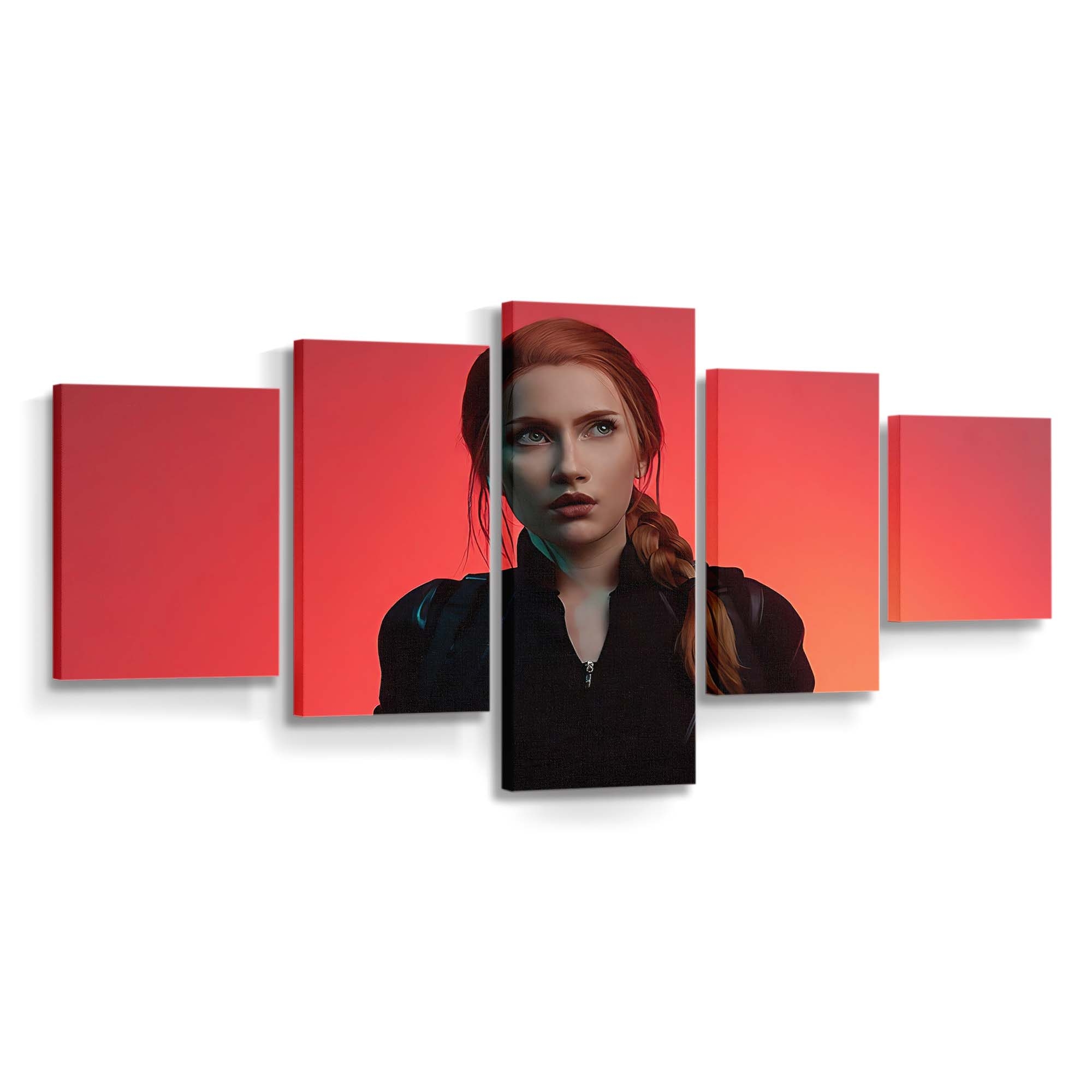 Black Widow Girl Cosplay Leinwandbild Marvel Wandbild 