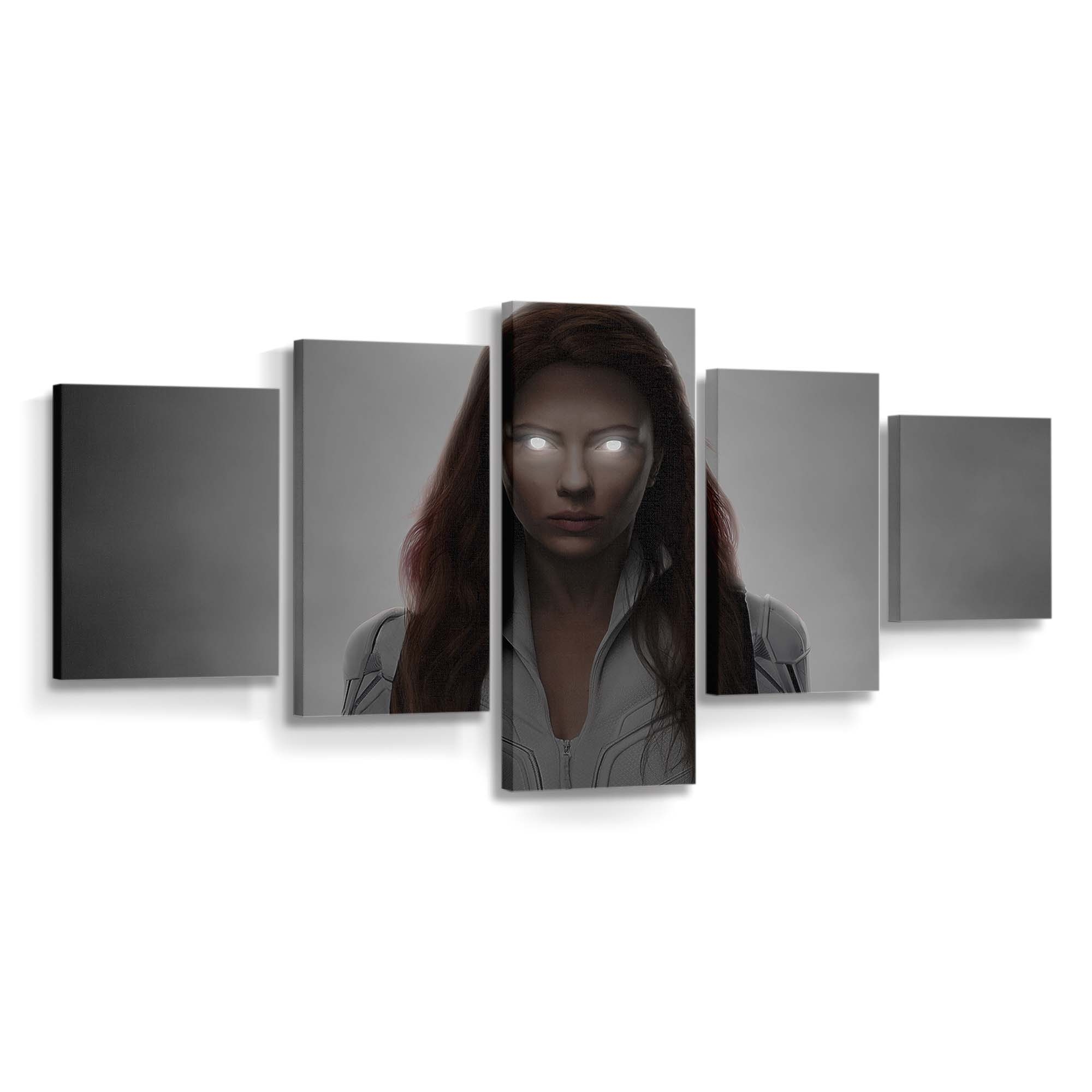 Black Widow Glowing Eyes Leinwandbild Marvel Wandbild 