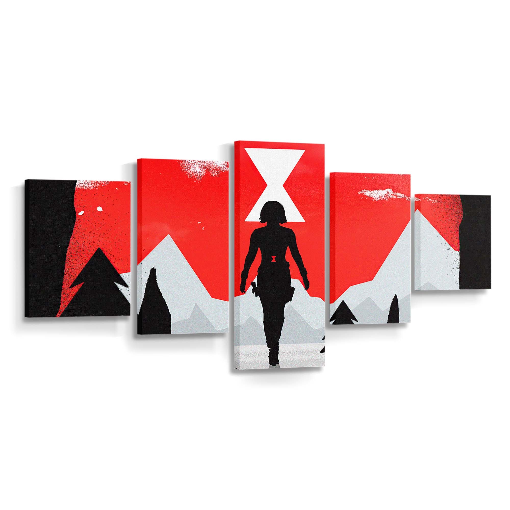 Black Widow Illustrator Leinwandbild Marvel Wandbild 