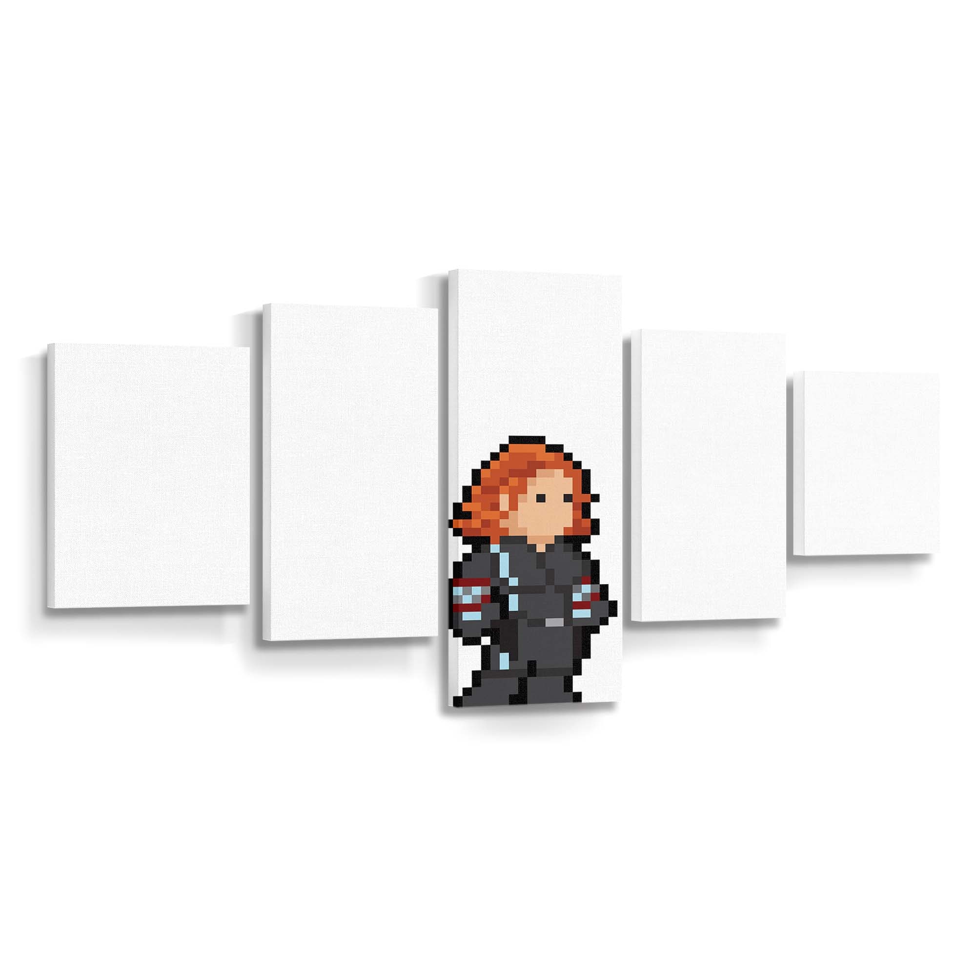 Black Widow Pixel Art Leinwandbild Marvel Wandbild 2