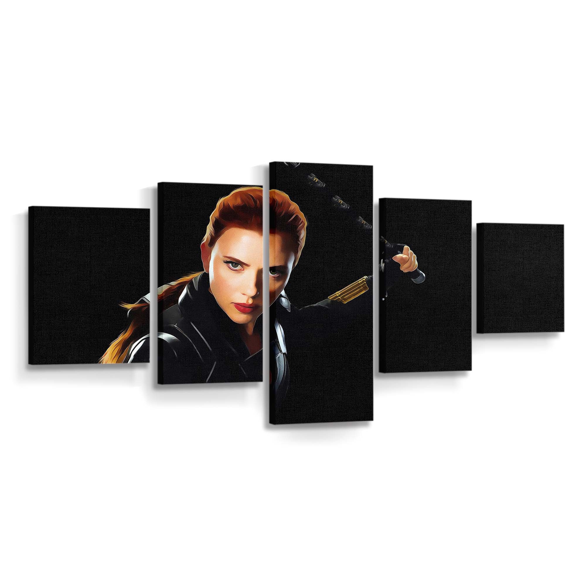 Black Widow Scarlett Johansson Minimal Leinwandbild Marvel Wandbild 