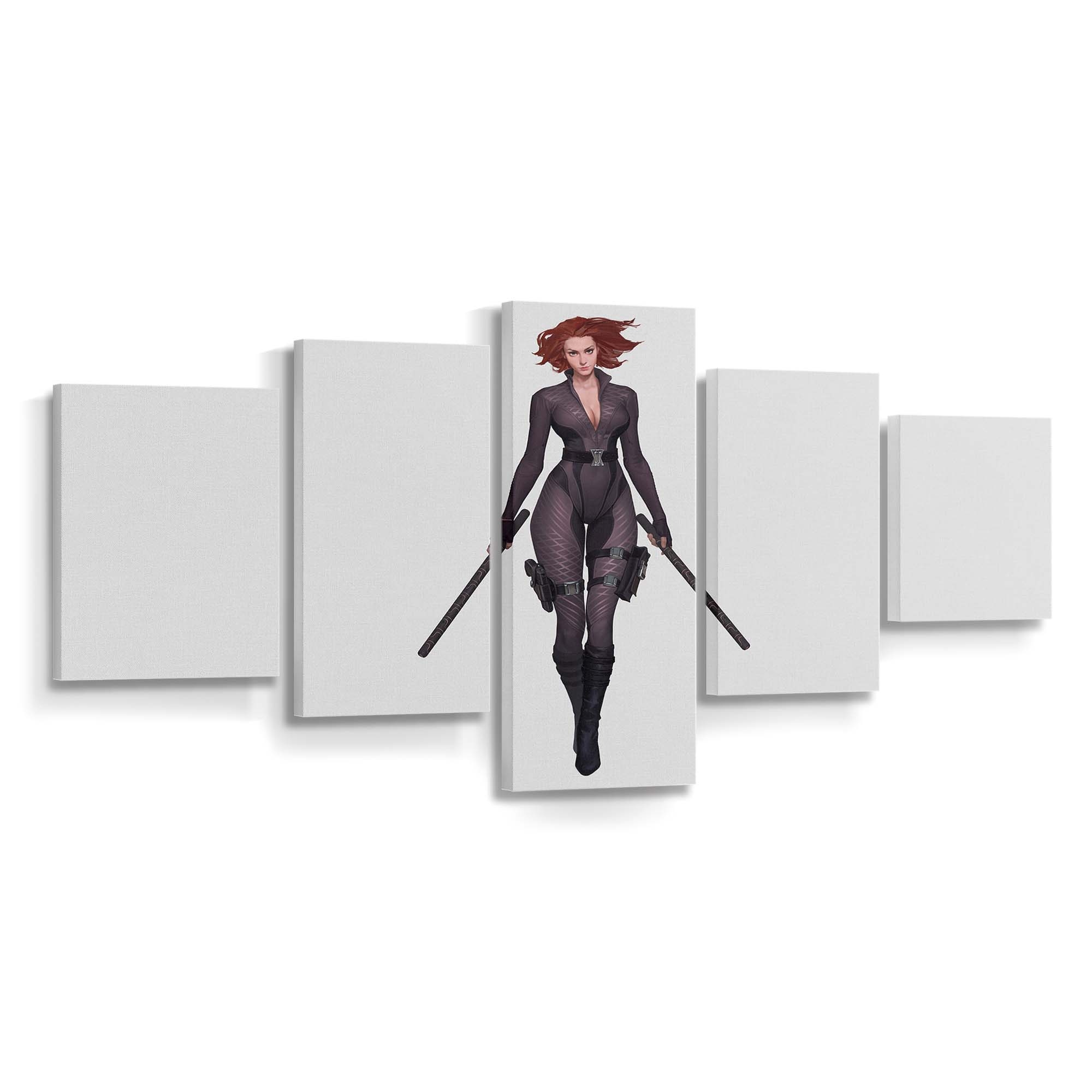 Black Widow Walking Leinwandbild Marvel Wandbild 