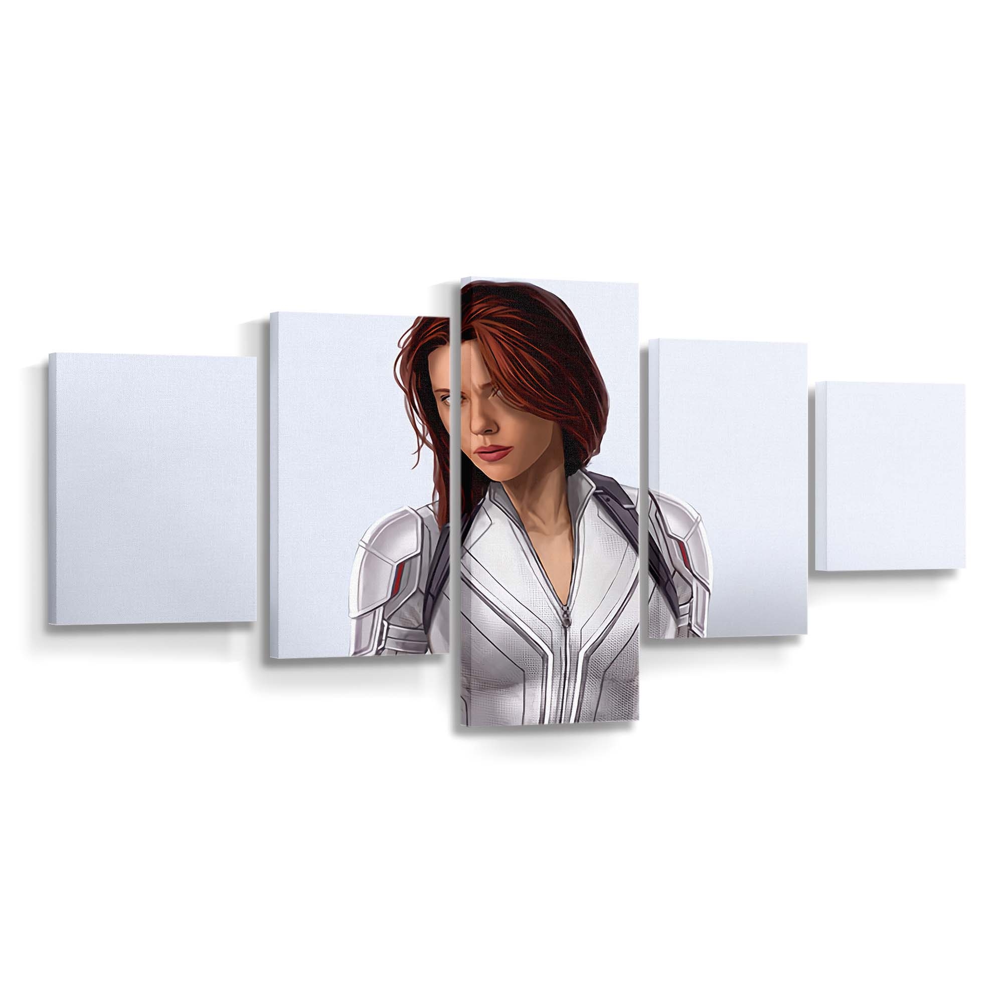 Black Widow White Suit Leinwandbild Marvel Wandbild 