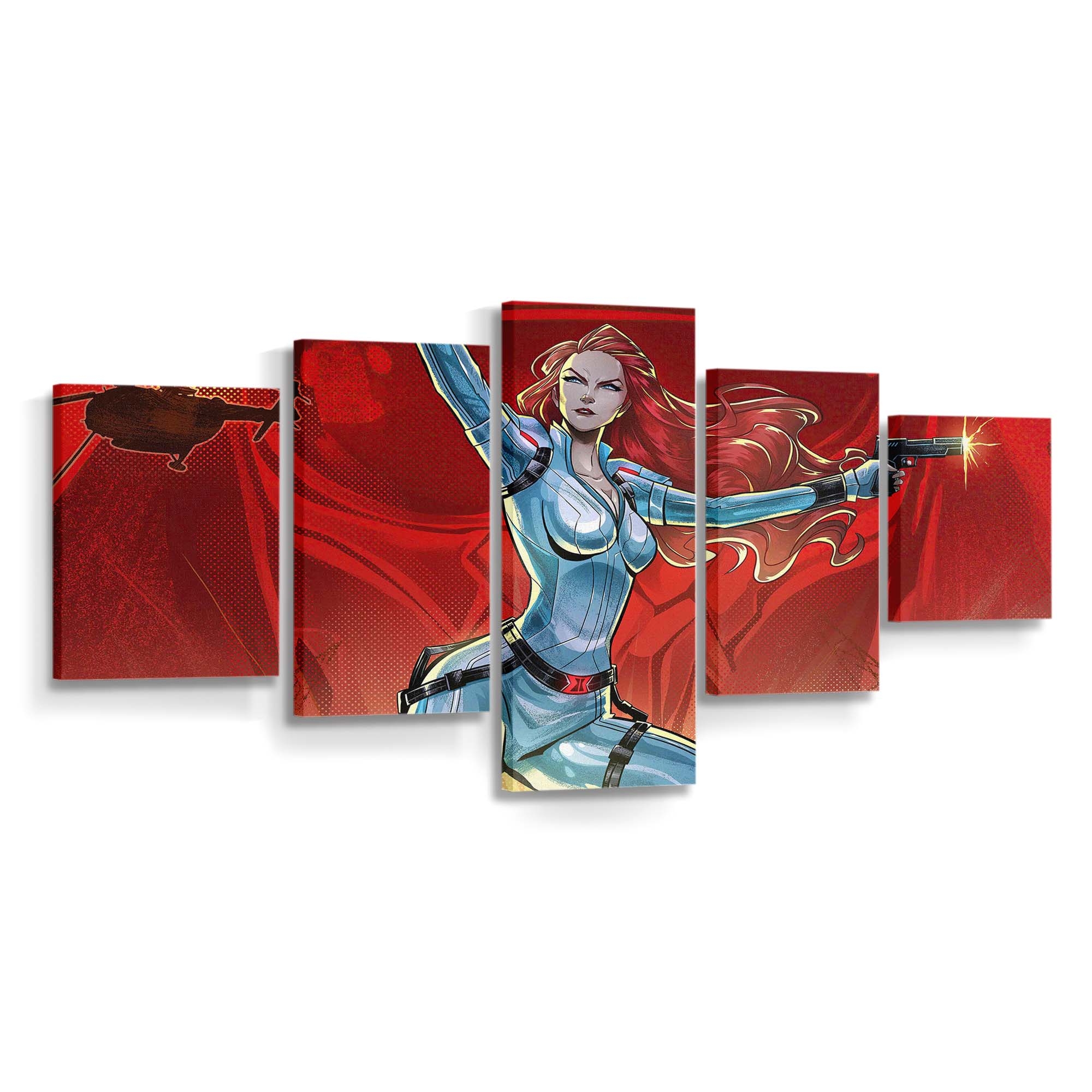 Black Widow White Suit Leinwandbild Marvel Wandbild 2