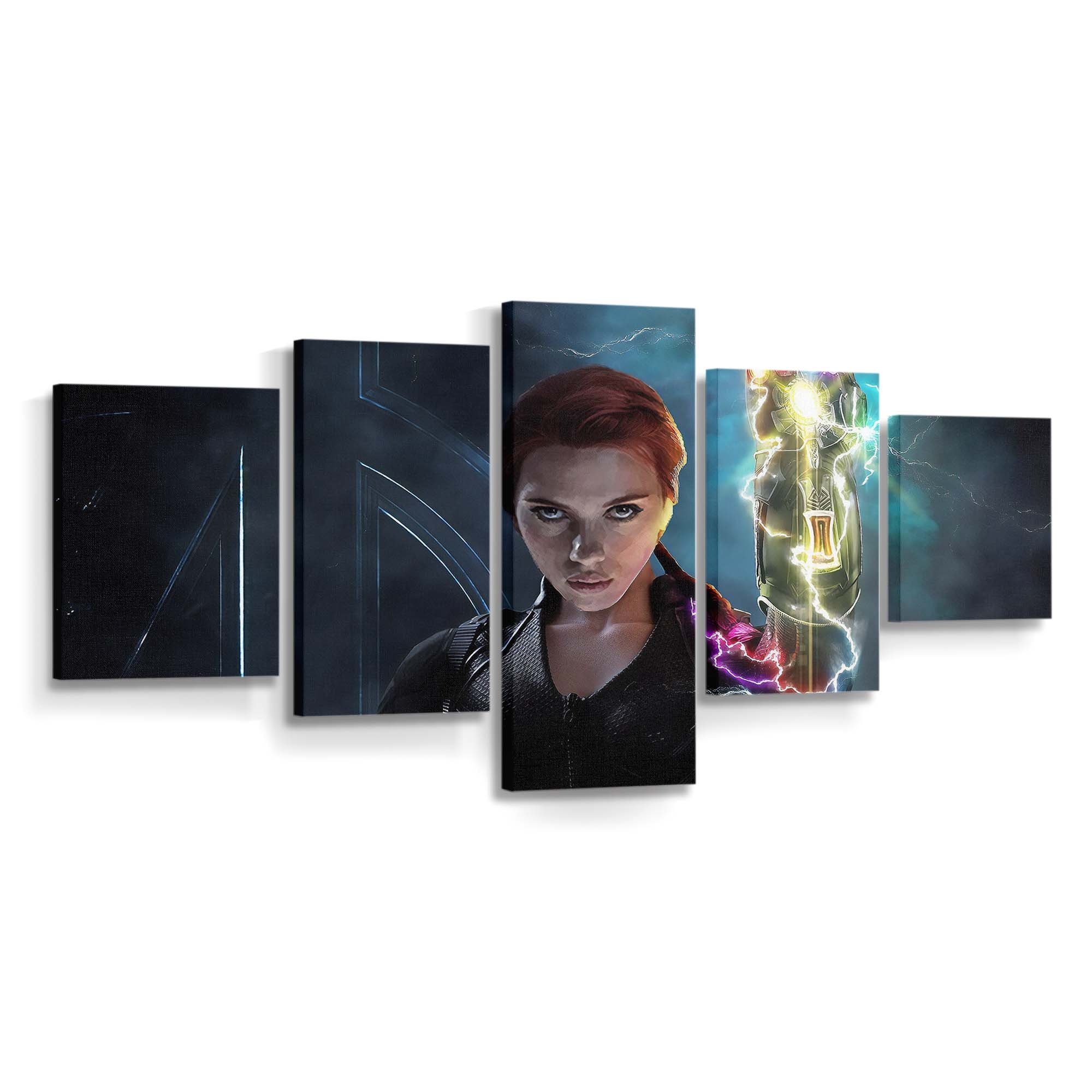 Black Widow With Infinity Gauntlet Leinwandbild Marvel Wandbild 
