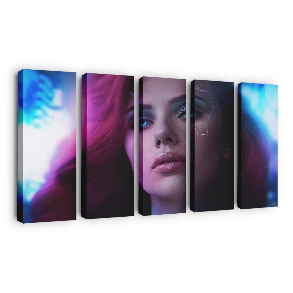Black Widow Cyberpunk 2077 Leinwandbild Marvel Wandbild