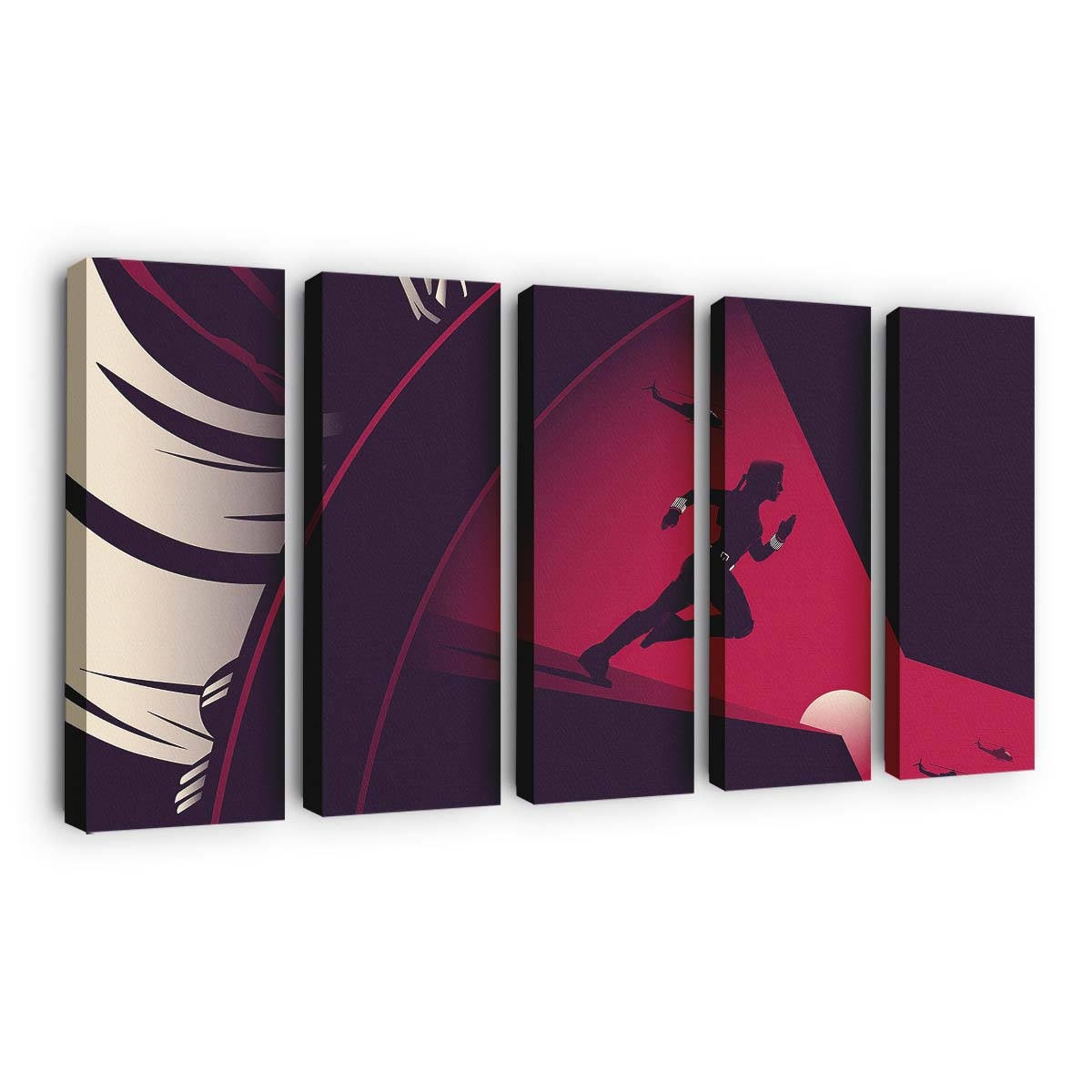 Black Widow Minimal Movie Leinwandbild Marvel Wandbild