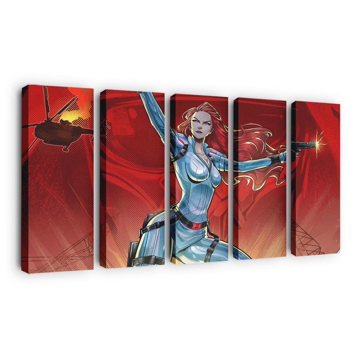 Black Widow White Suit Leinwandbild Marvel Wandbild 2