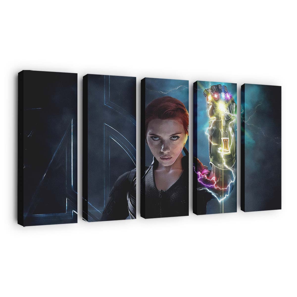 Black Widow With Infinity Gauntlet Leinwandbild Marvel Wandbild