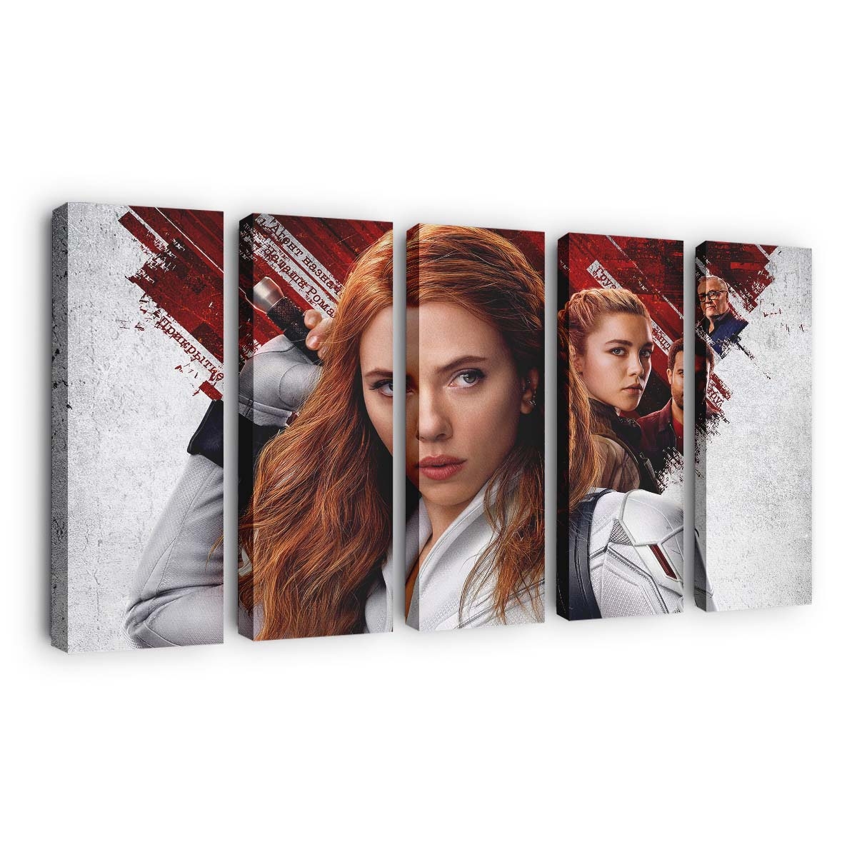 Scarlett Johansson Black Widow White Suit Leinwandbild Marvel Wandbild