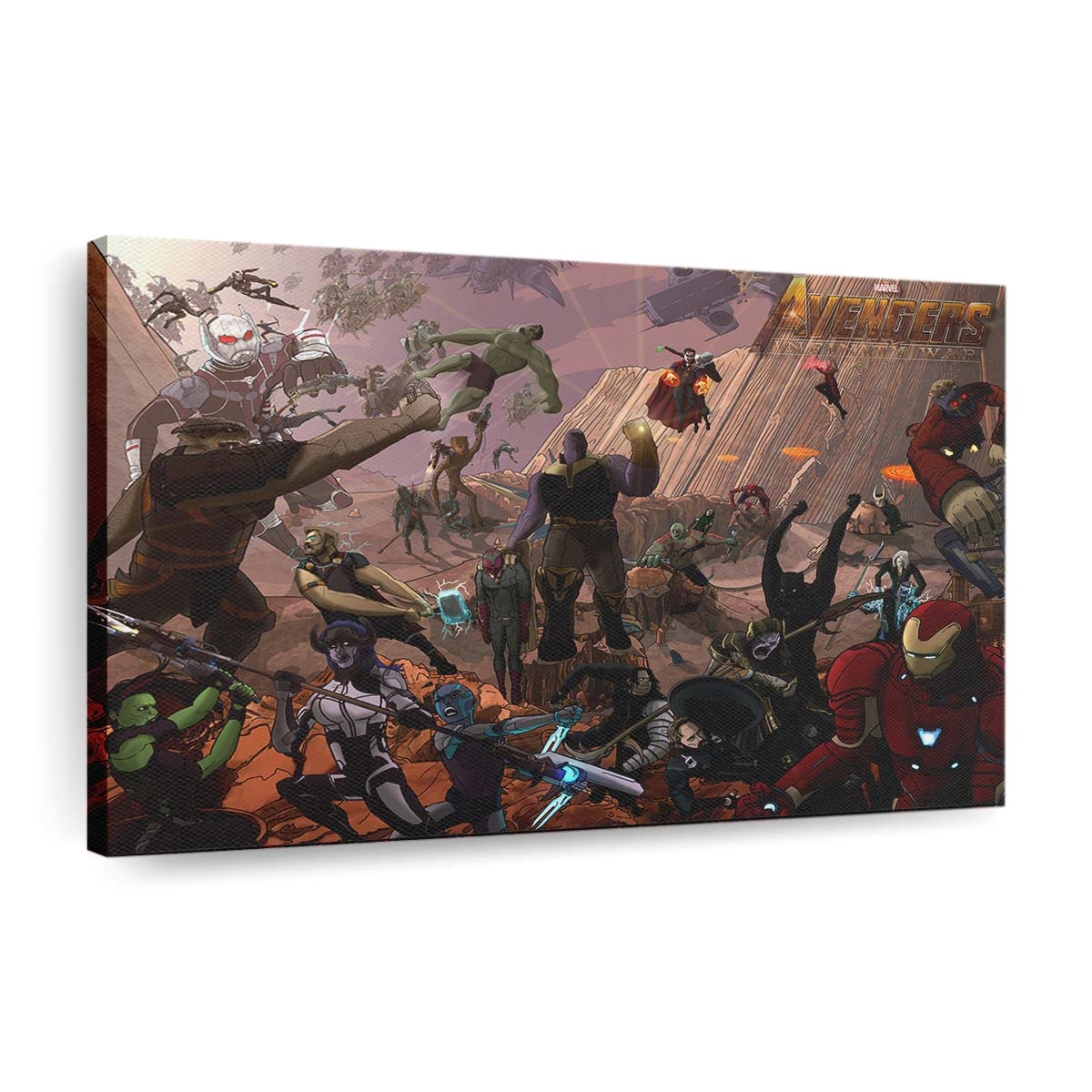 Avengers Infinity War 2018 Kunstwerk 2 Leinwandbild - Marvel Wanddeko