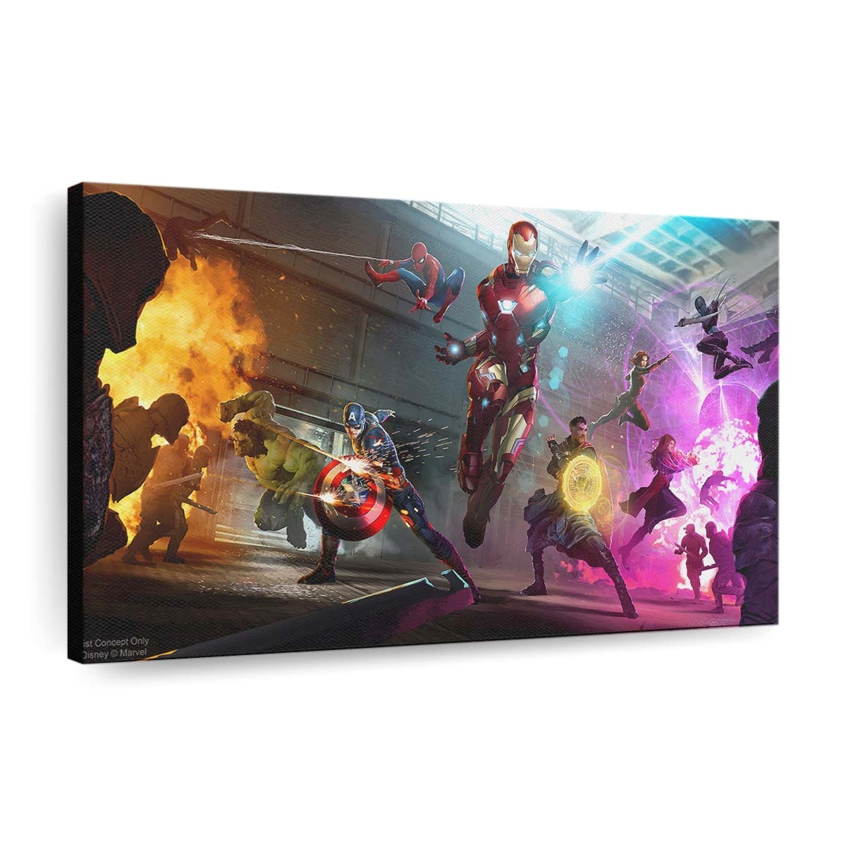 Avengers Infinity War 2018 Artwork Leinwandbild - Marvel Wanddeko