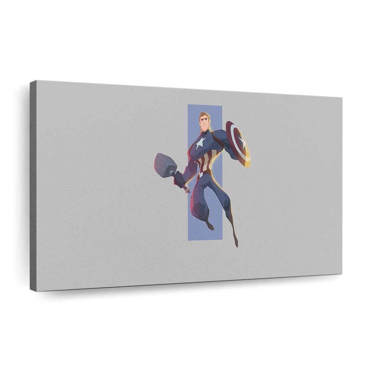 Captain Amerika Minimal Art Leinwandbild - Marvel Wanddeko