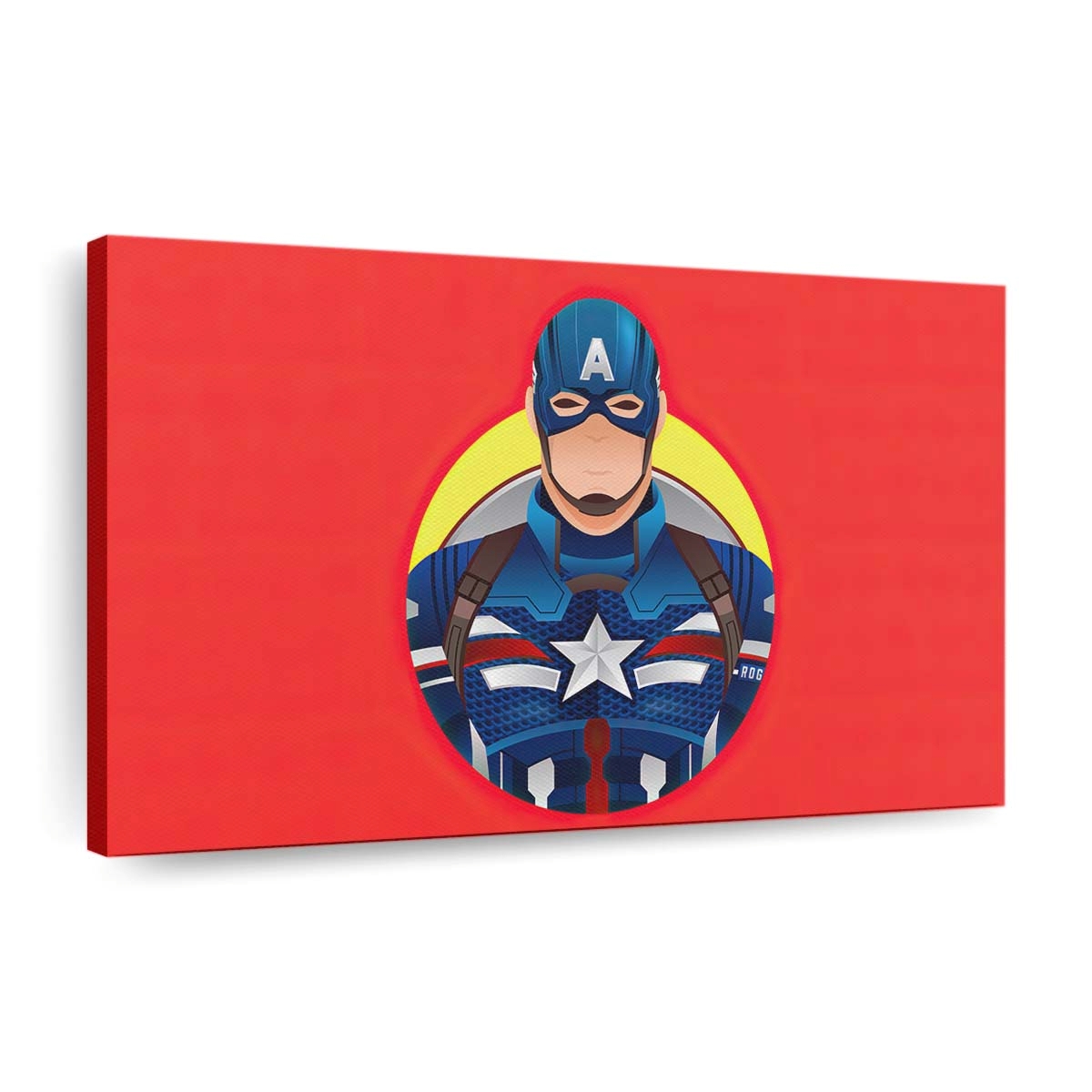 Captain Amerika Minimalismus 2020 2 Leinwandbild - Marvel Wanddeko