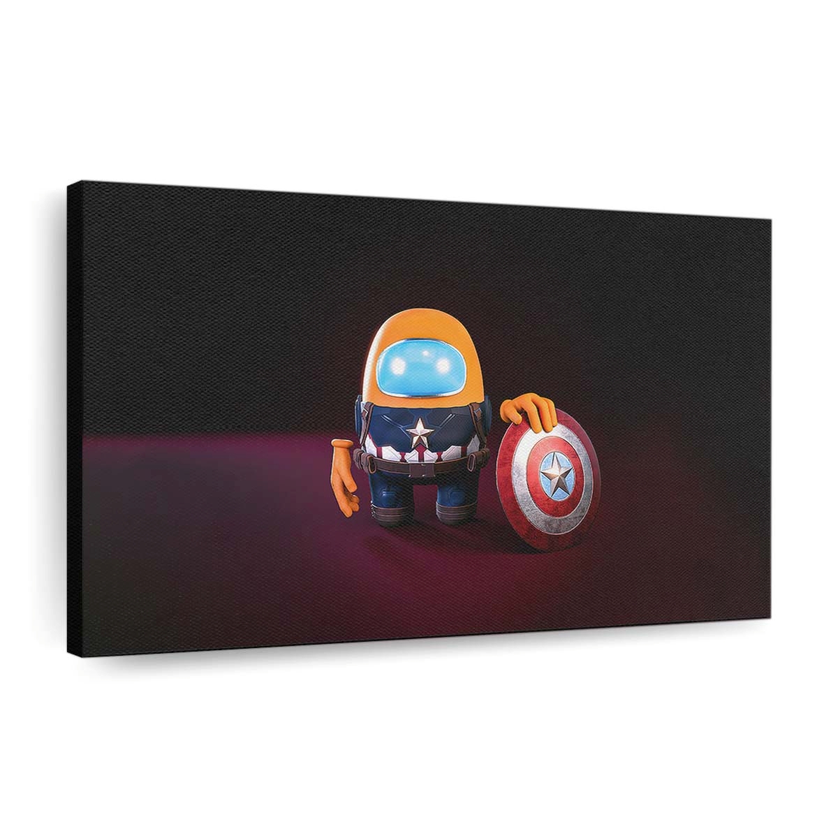 Captain Amerika unter uns Leinwandbild - Marvel Wanddeko