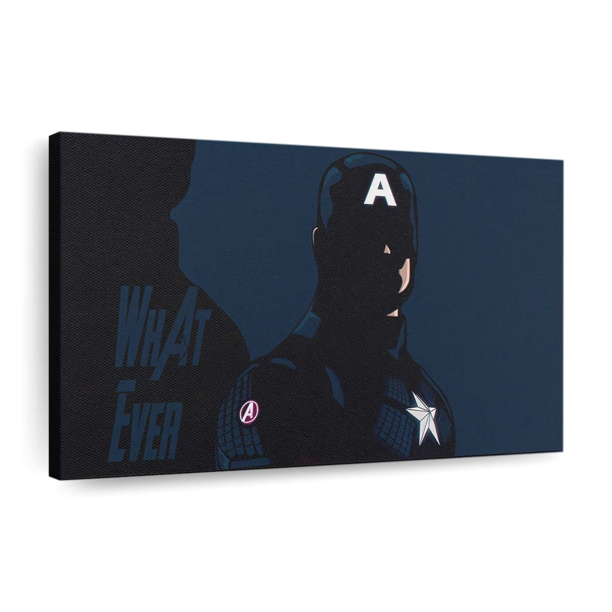 Captain Amerika Rächer Edgame Minimal Leinwandbild - Marvel Wanddeko
