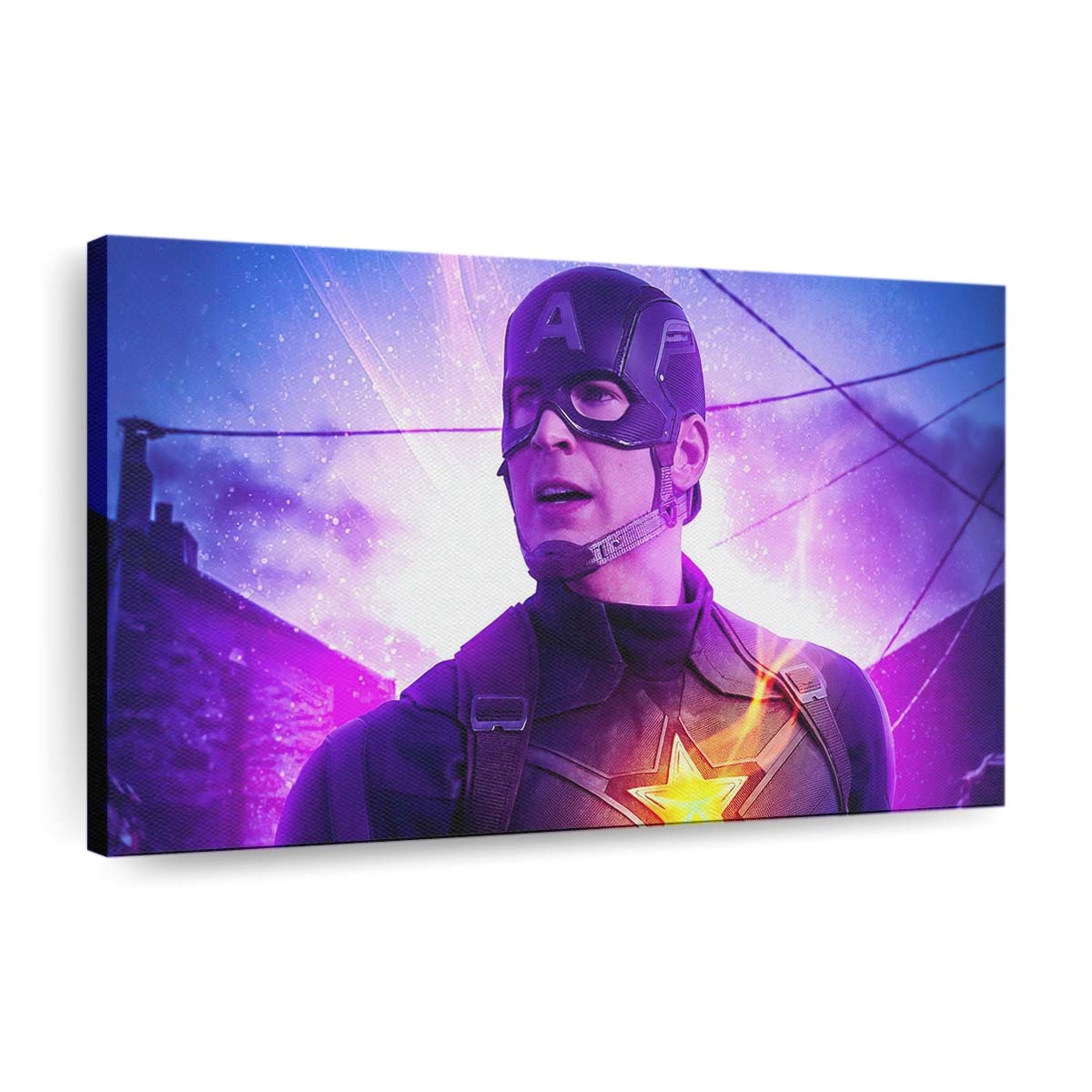 Captain America Bürgerkrieg Fanart Leinwandbild - Marvel Wanddeko