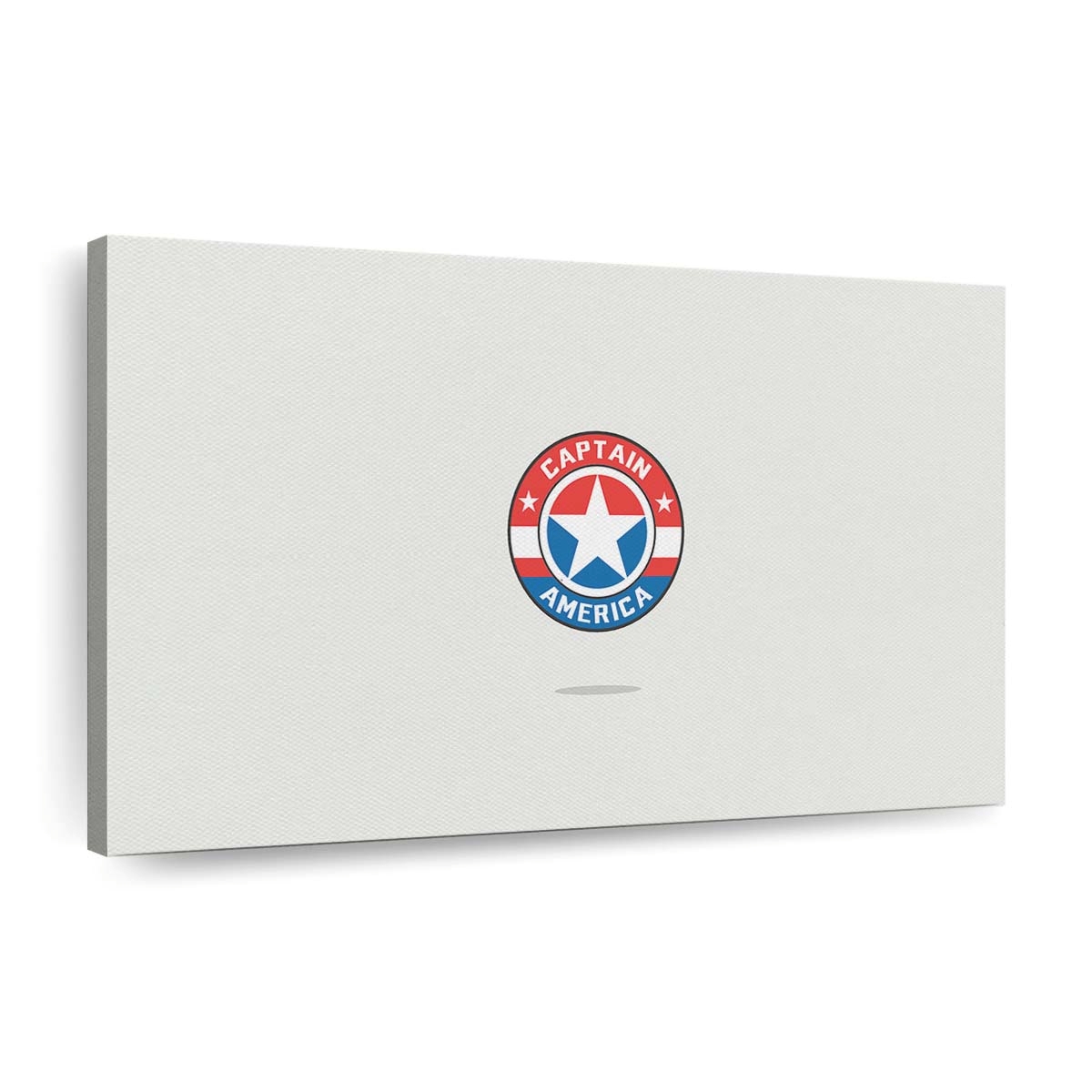 Captain Amerika Minimal Logo Leinwandbild - Marvel Wanddeko