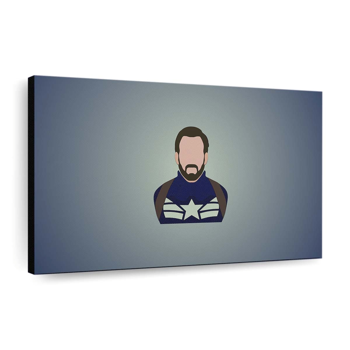 Captain Amerika Minimalismus 4 Leinwandbild - Marvel Wanddeko