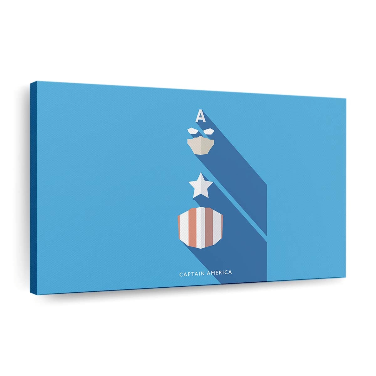 Captain Amerika Minimalistisch Leinwandbild - Marvel Wanddeko