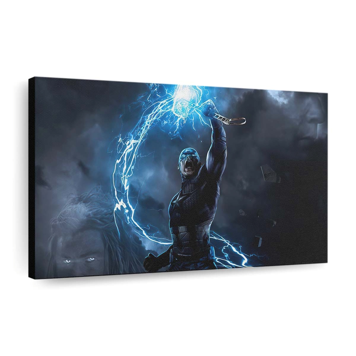 Captain Amerika Mjolnir Neue Kunst Leinwandbild - Marvel Wanddeko