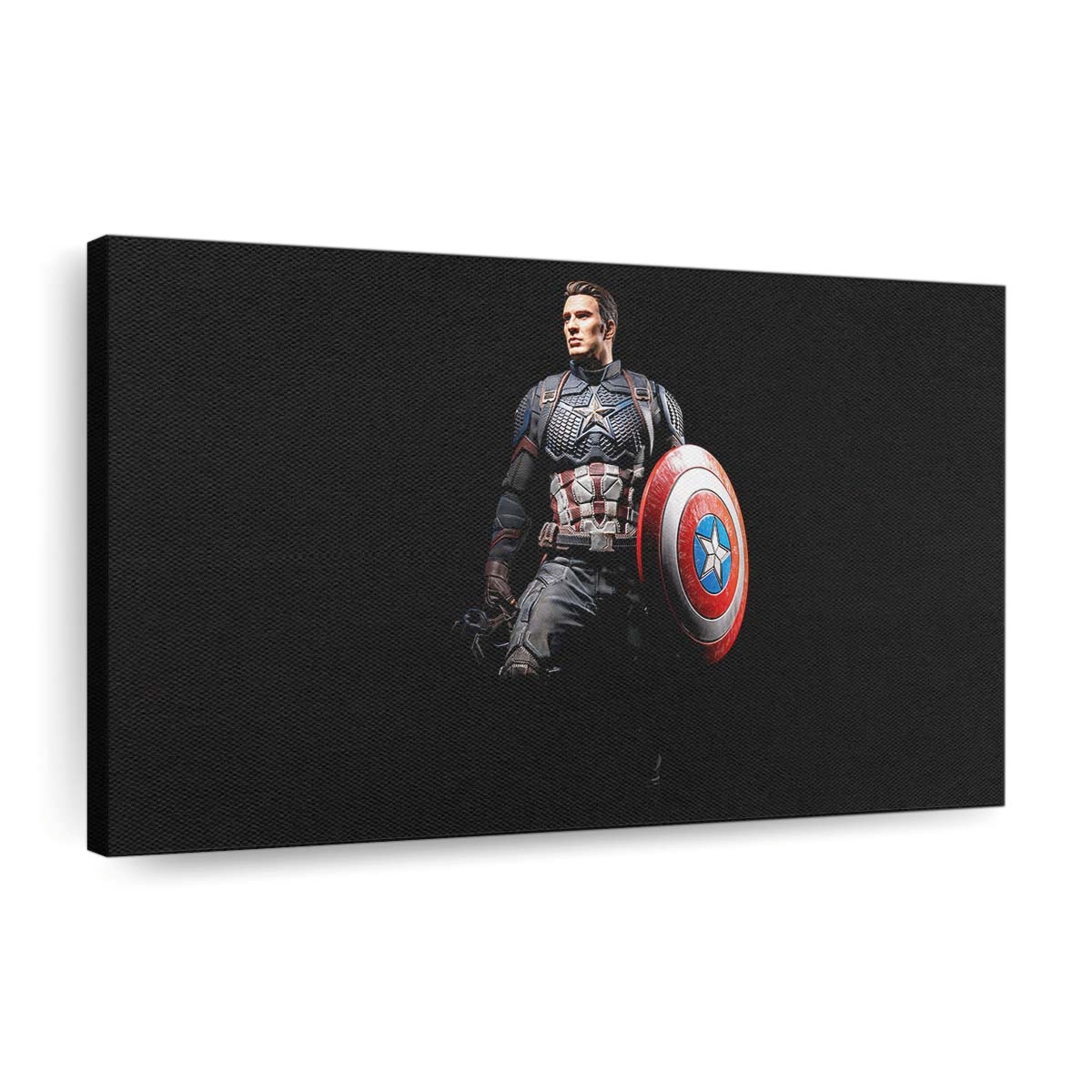 Captain America Bereit Leinwandbild - Marvel Wanddeko