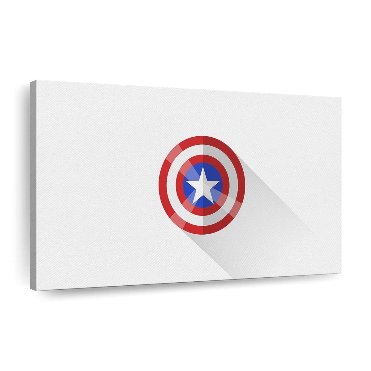 Captain America Schild Minimalismus Leinwandbild - Marvel Wanddeko