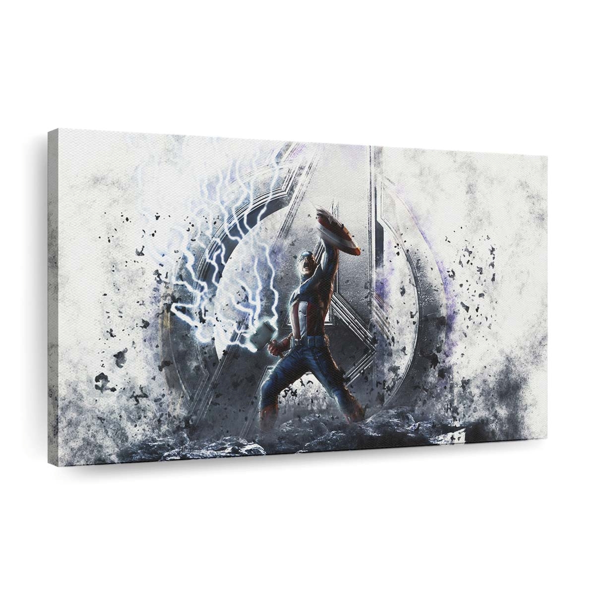 Captain Amerika Würdig Kunst Leinwandbild - Marvel Wanddeko