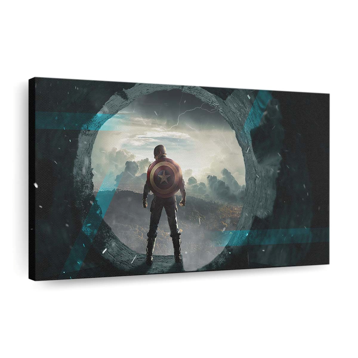 Captain Amerika4Kart Leinwandbild - Marvel Wanddeko