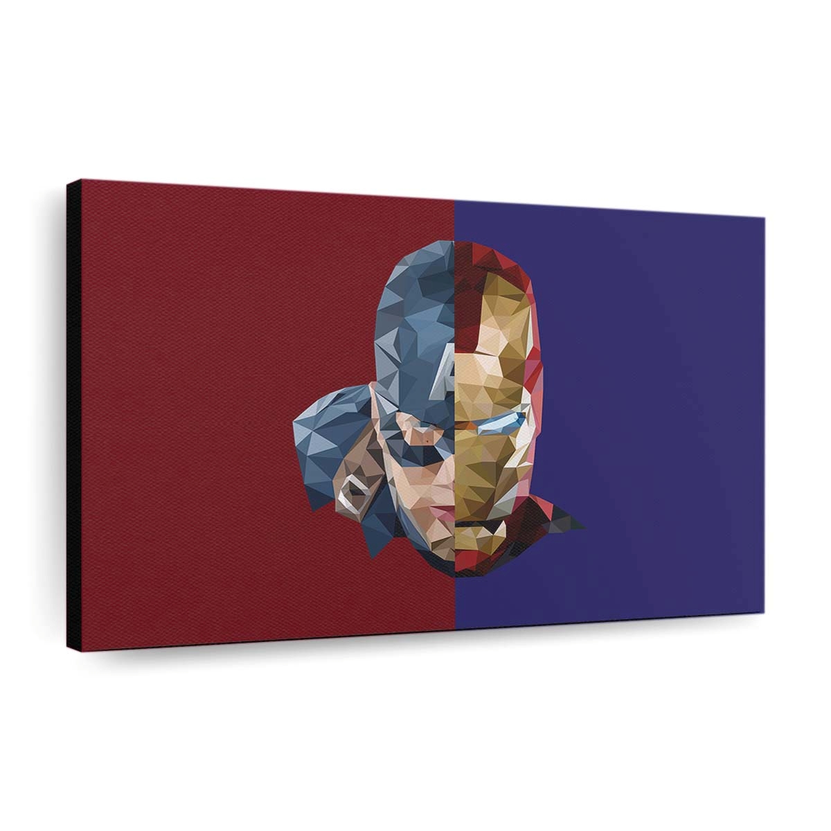 Eisenmann Captain Amerika Abstrakt Leinwandbild - Marvel Wanddeko