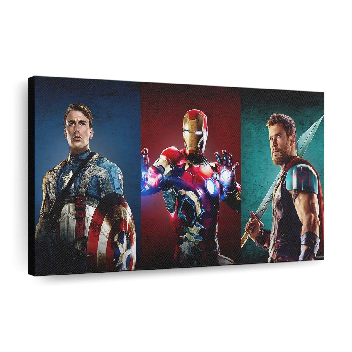 Eisenmann Captain Amerika Thor 2 Leinwandbild - Marvel Wanddeko