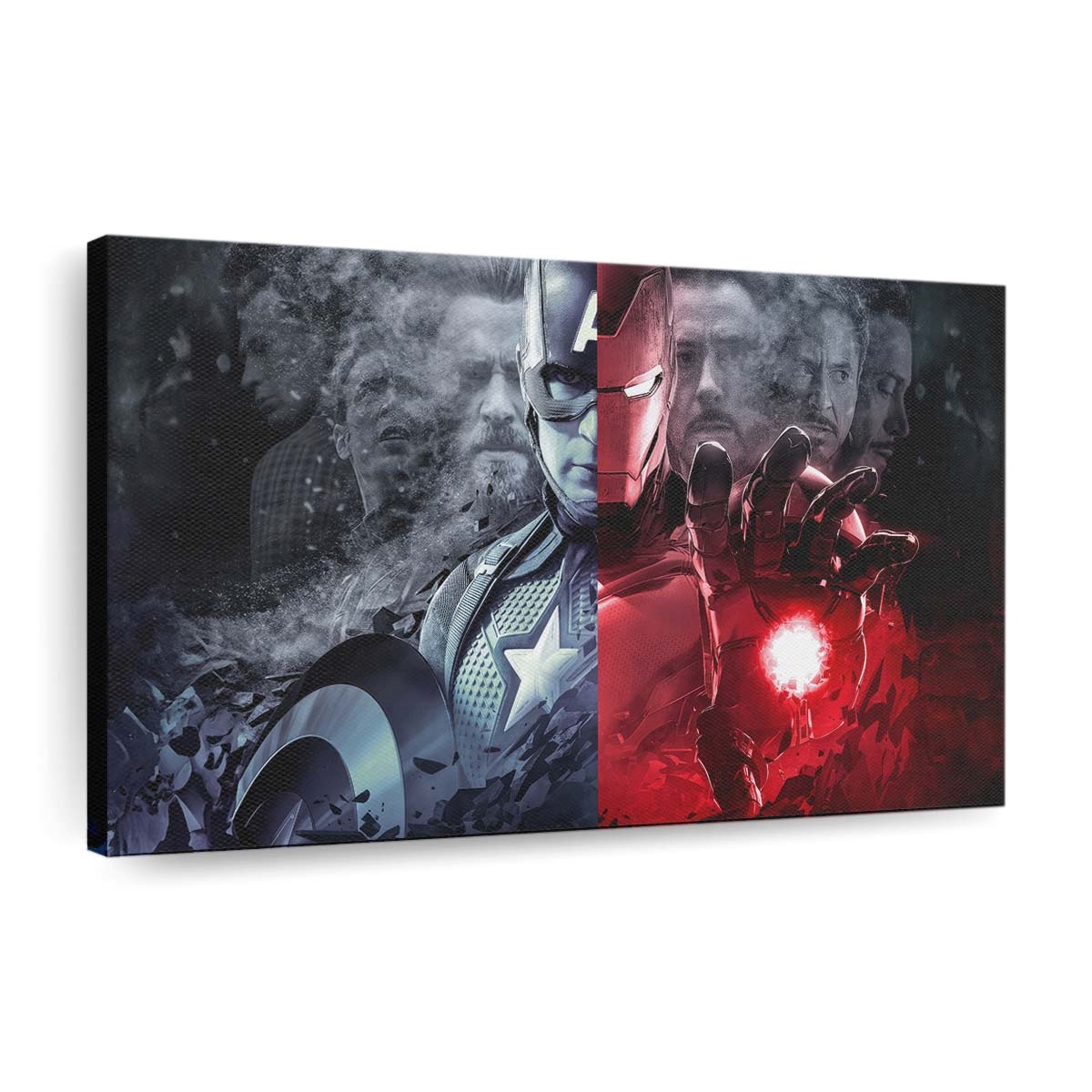 Eisenmann X Captain Amerika Leinwandbild - Marvel Wanddeko