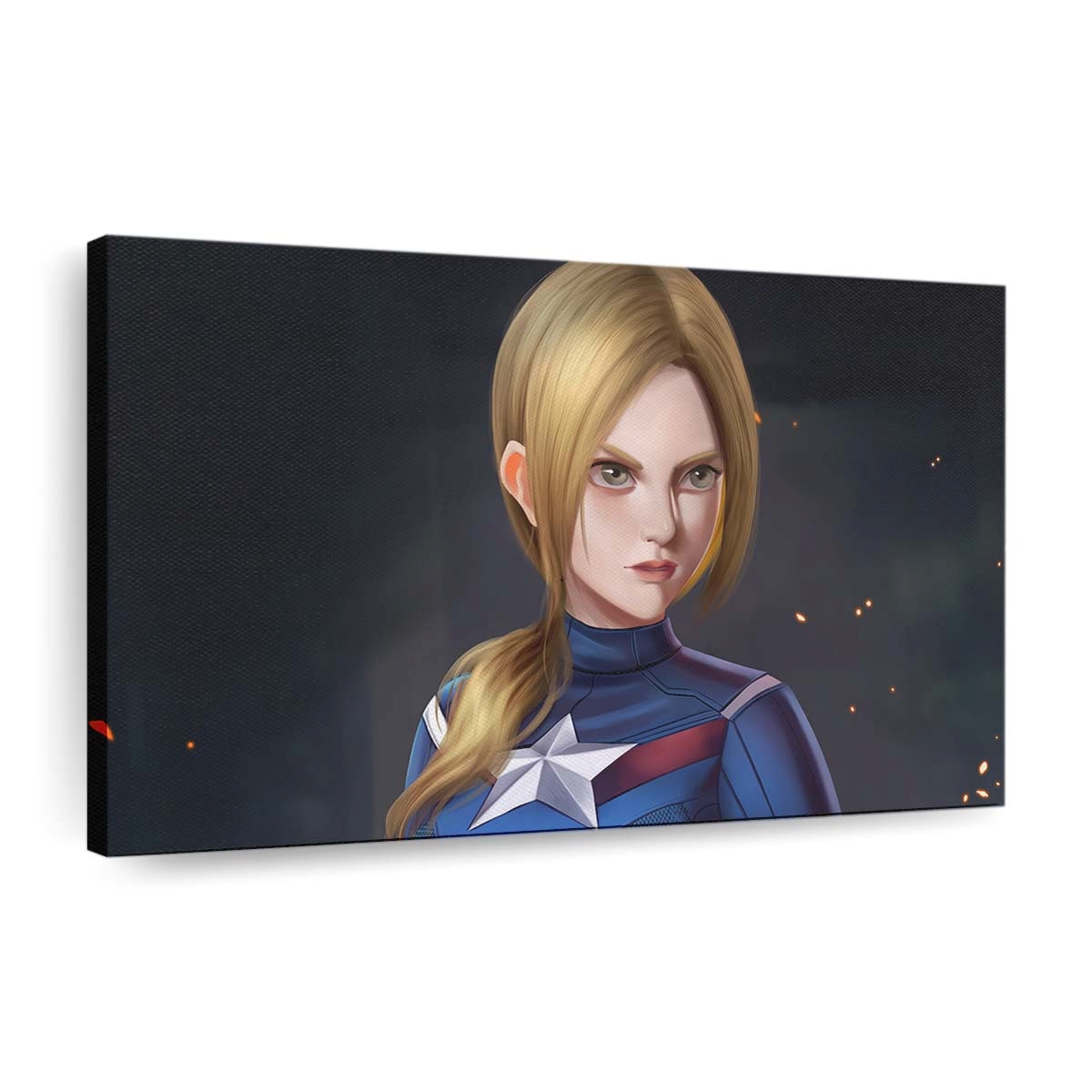 Dame Captain Amerika Leinwandbild - Marvel Wanddeko