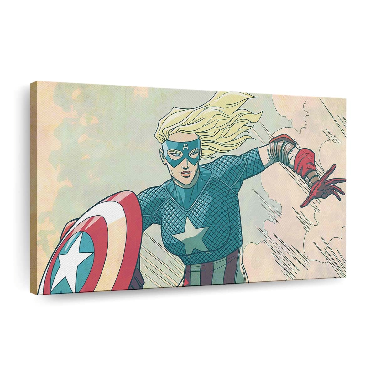 Dame Captain Amerika 2 Leinwandbild - Marvel Wanddeko