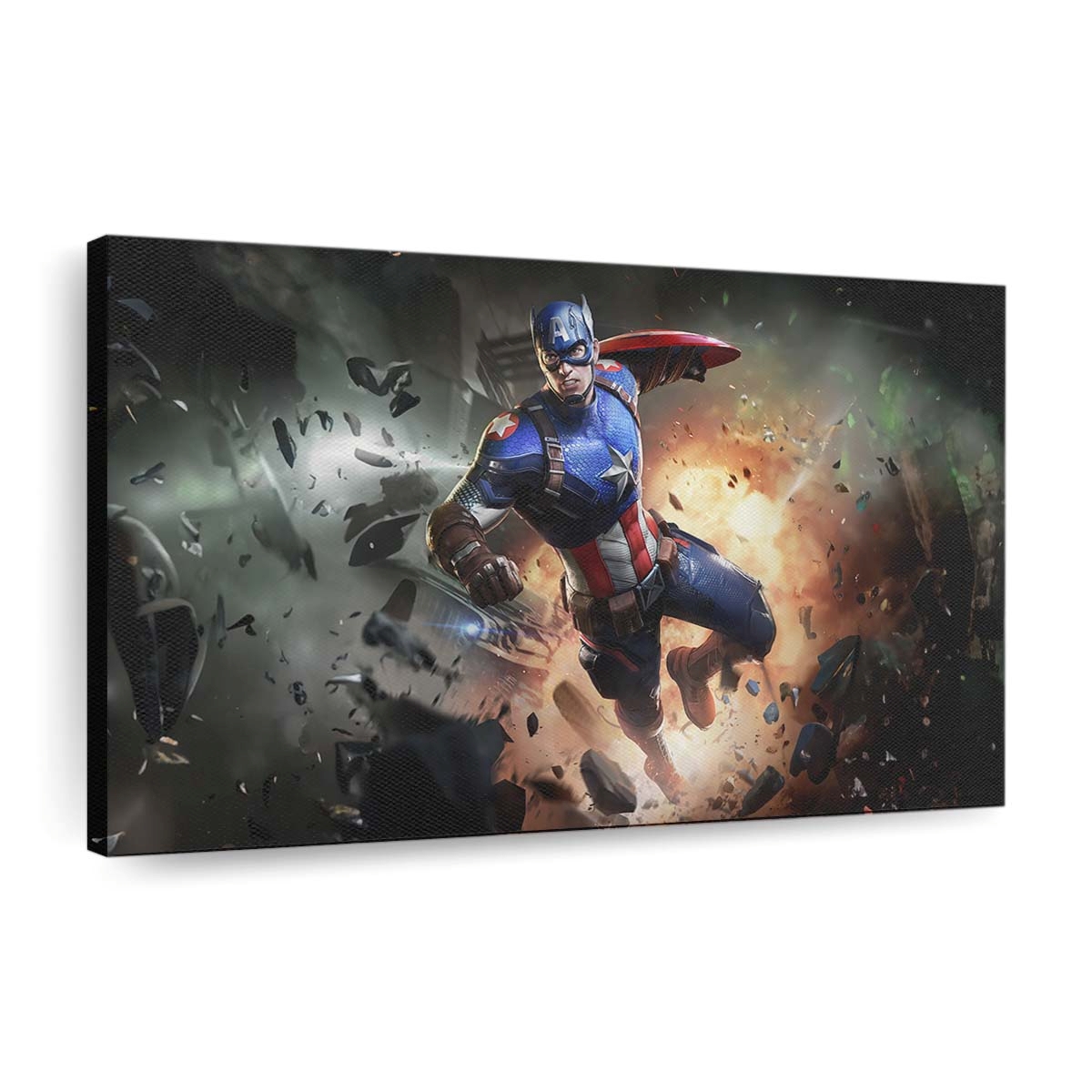 Marvel Duell Captain Amerika Leinwandbild - Marvel Wanddeko