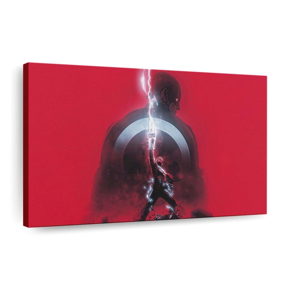 Minimalistischer Captain Amerika Leinwandbild - Marvel Wanddeko