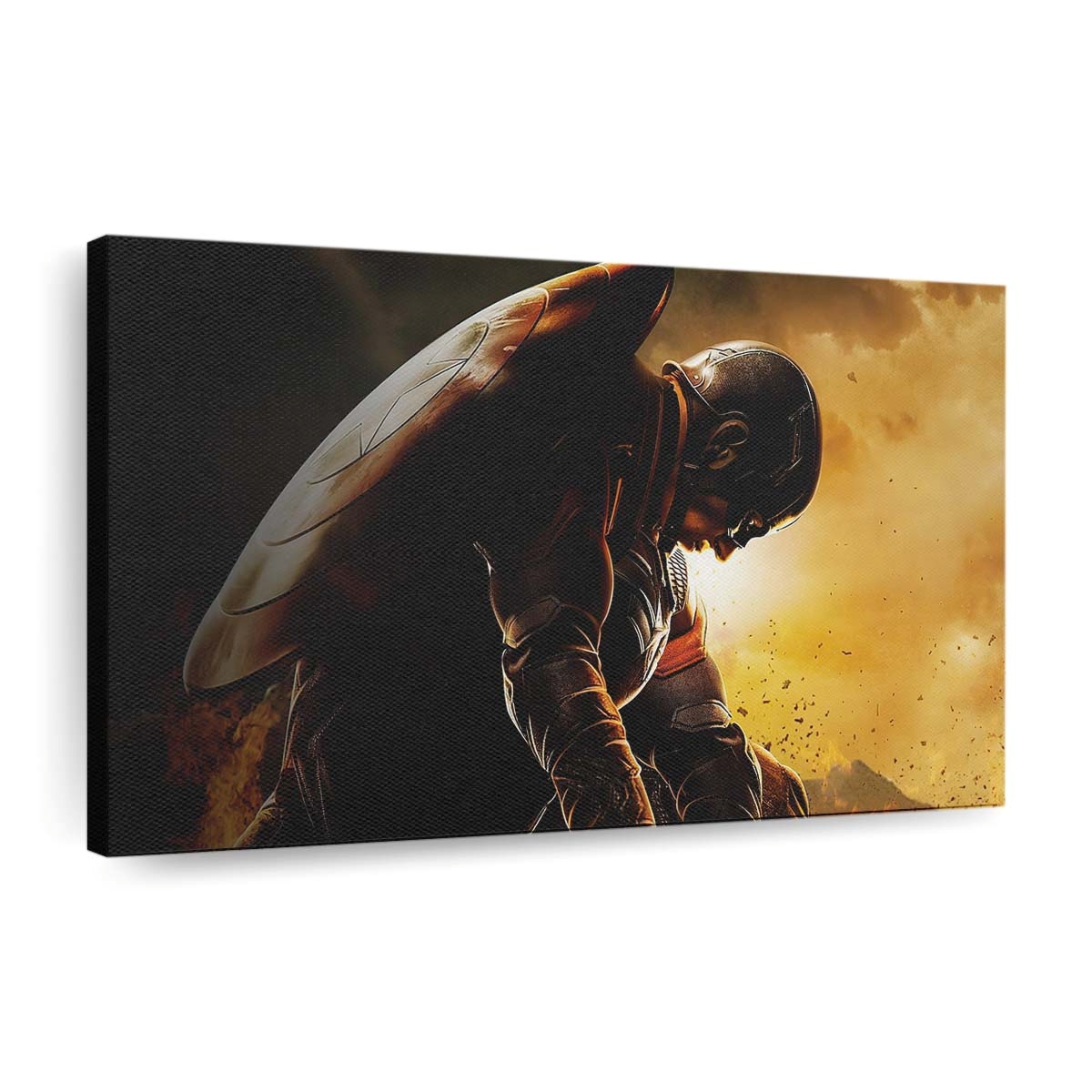 Unwürdiger Captain America Leinwandbild - Marvel Wanddeko